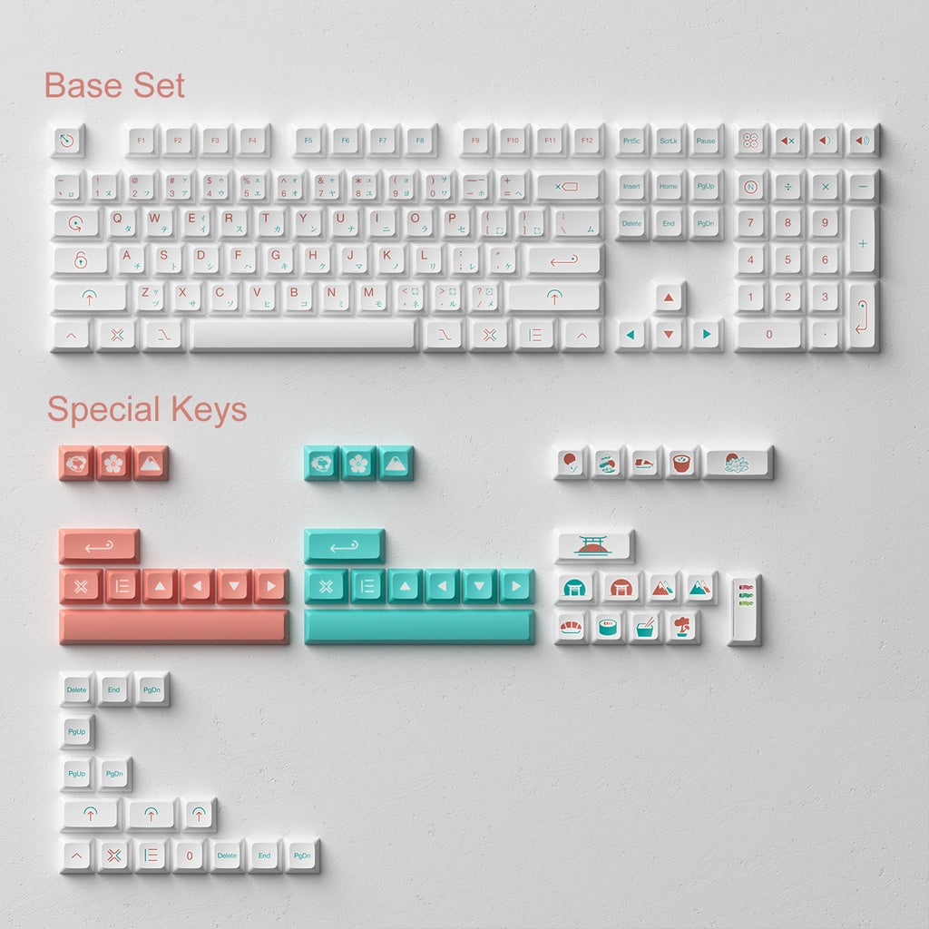 Red Fuji Keycap Set (161-Key)