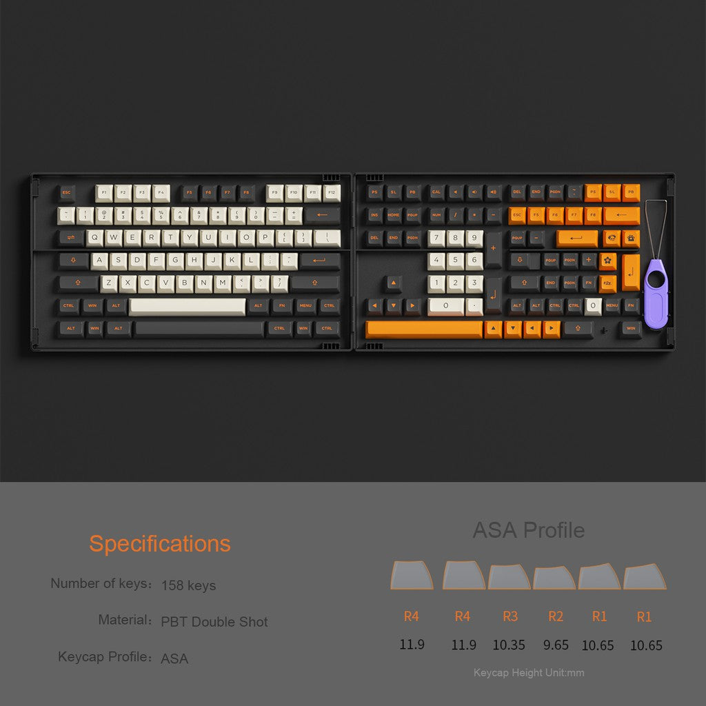 Carbon Retro Keycap Set