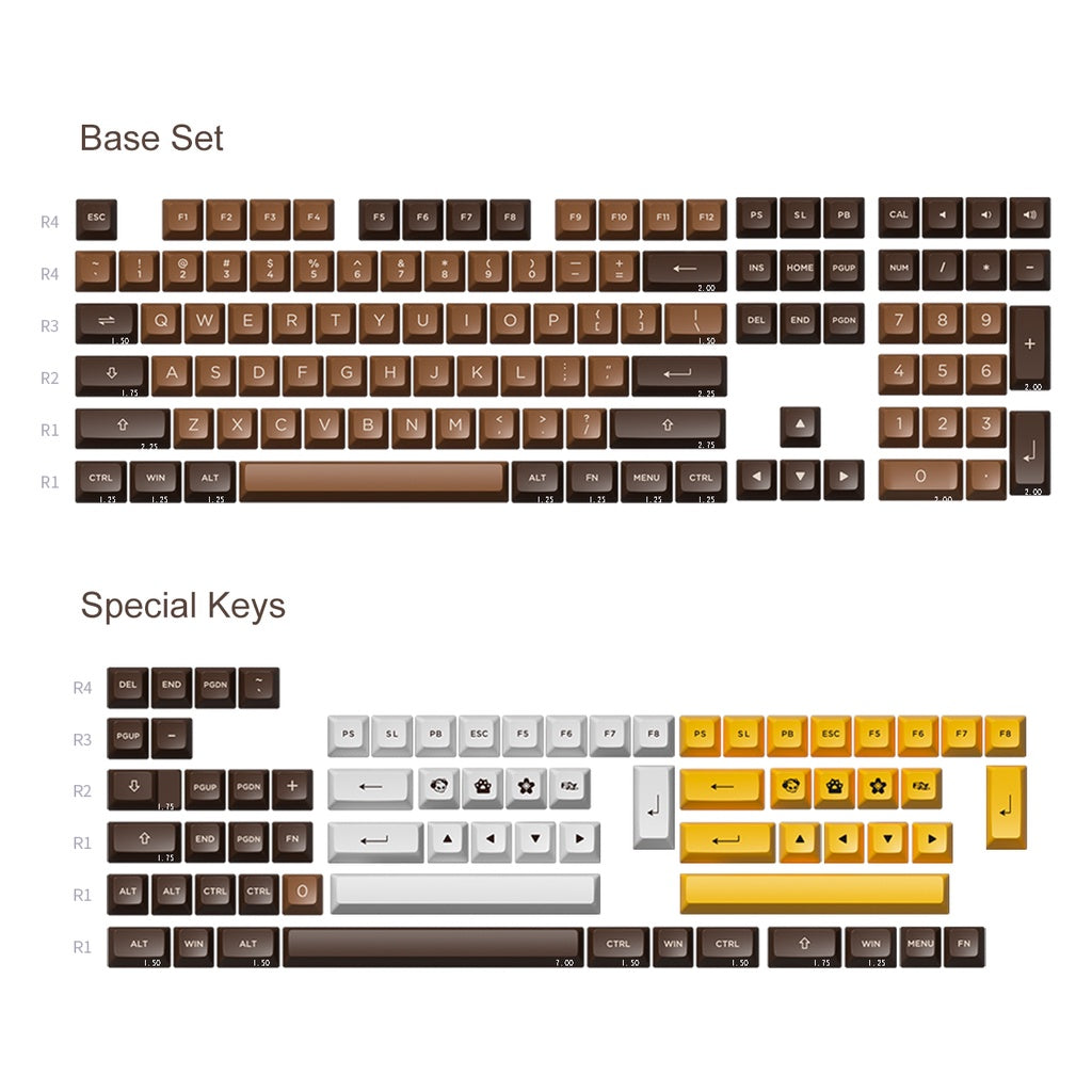 Chocolate Keycap Set(178-key)