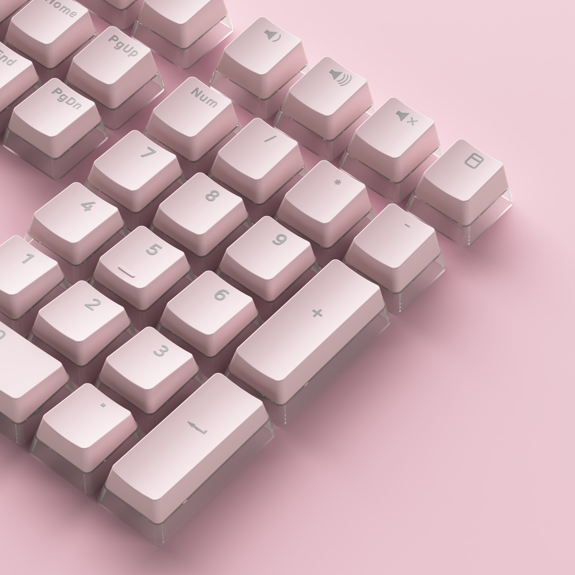 Sakura Jelly Keycap Set (108-key)