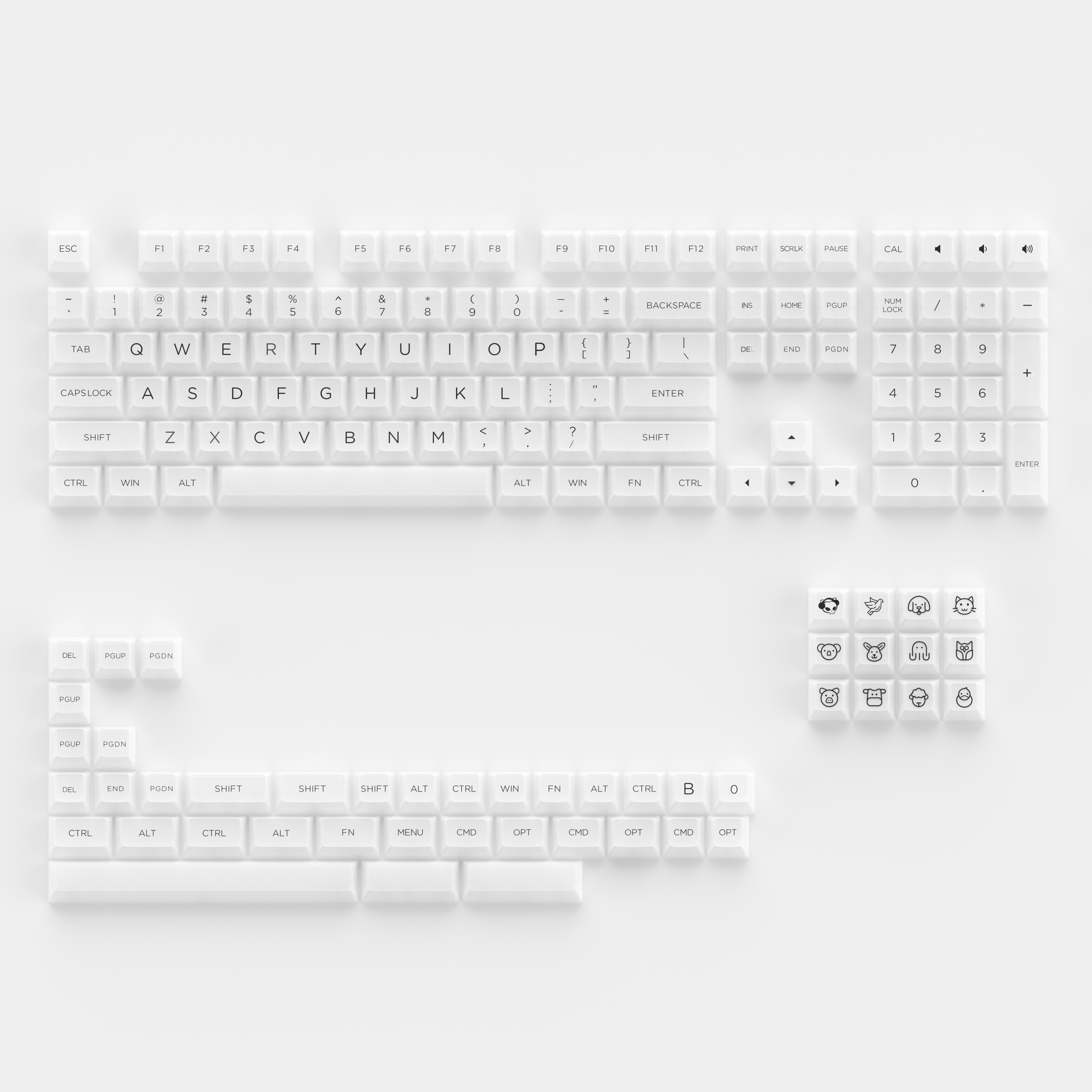 ASA Clear Keycap Set (155-Key)