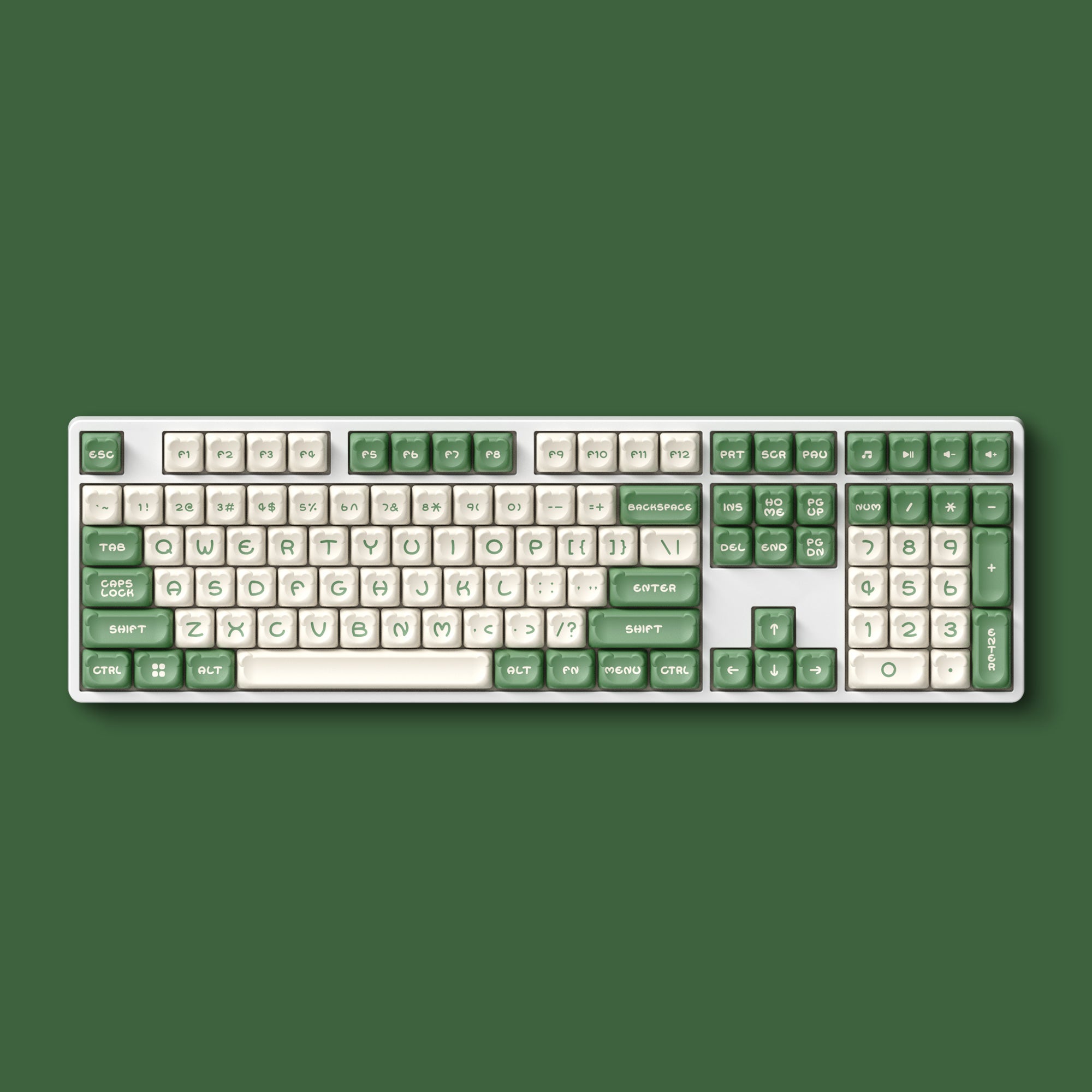 Matcha Bear Keycap Set (122-Key)