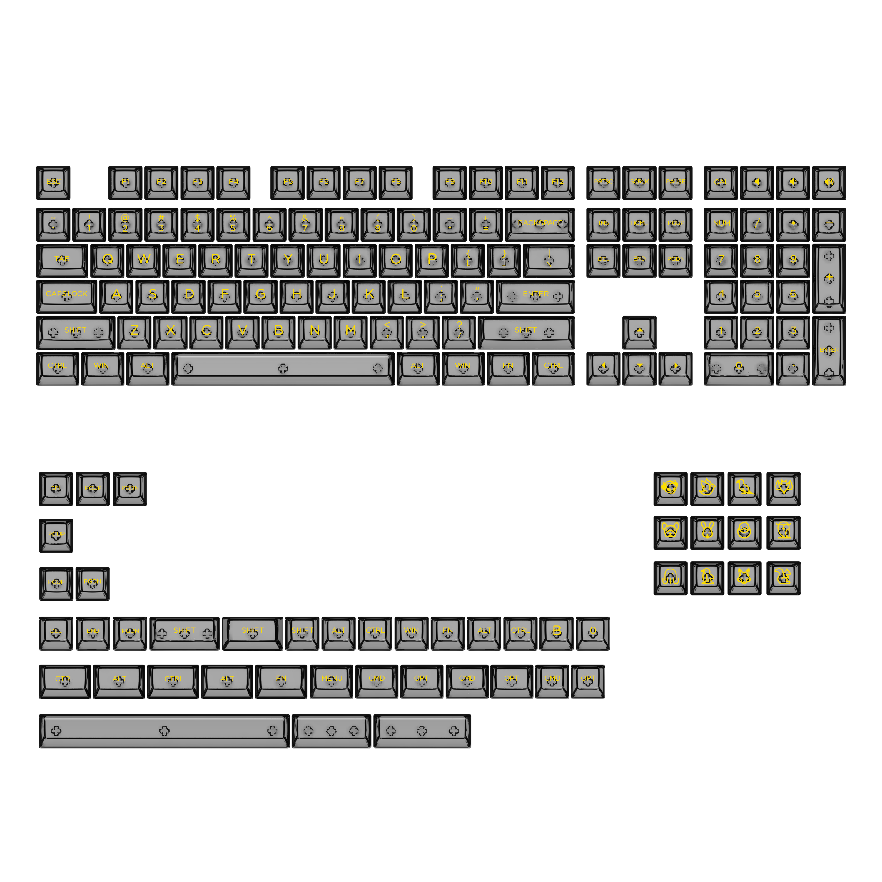 ASA Clear Keycap Set (155-Key)