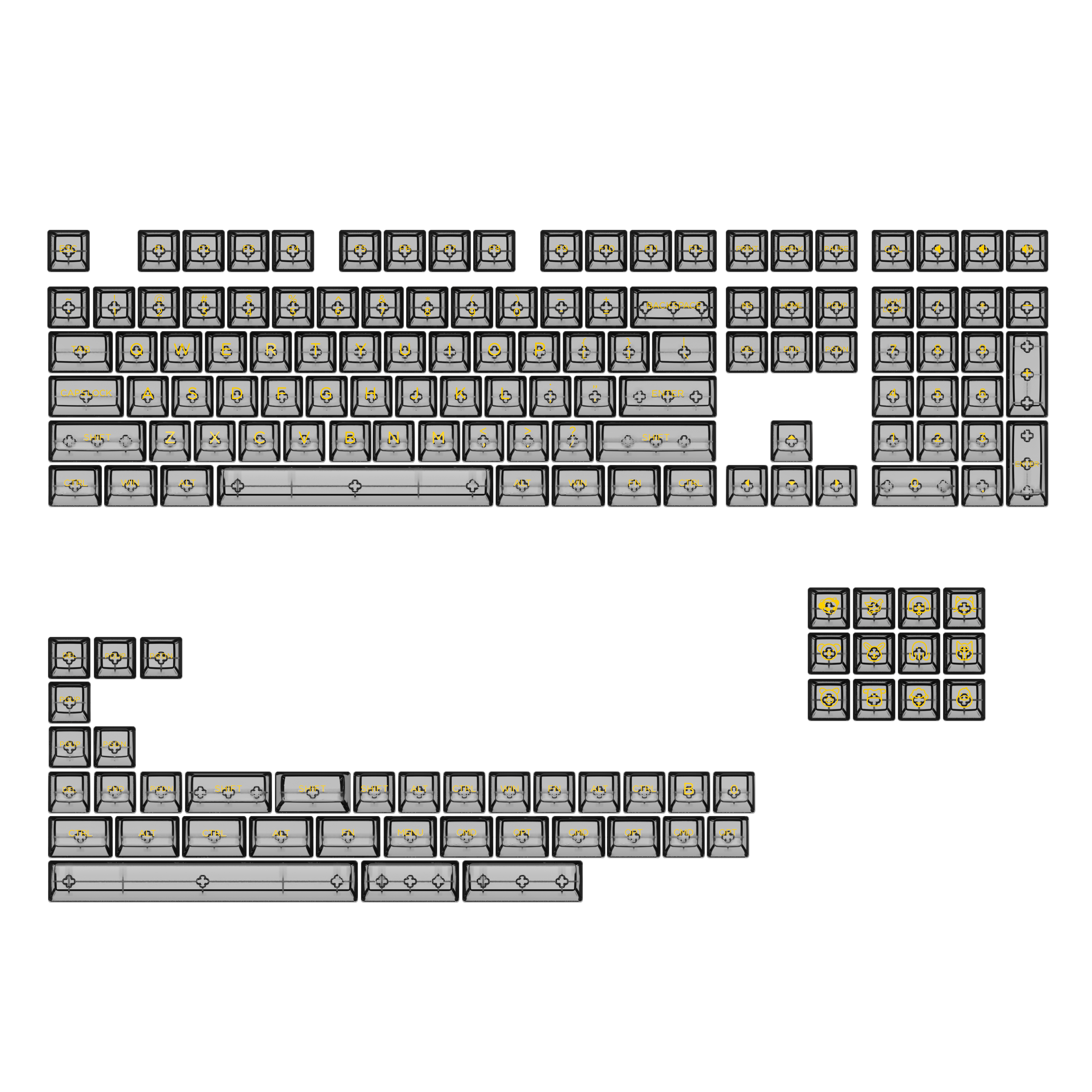 ASA Clear Keycap Set (155-Key)