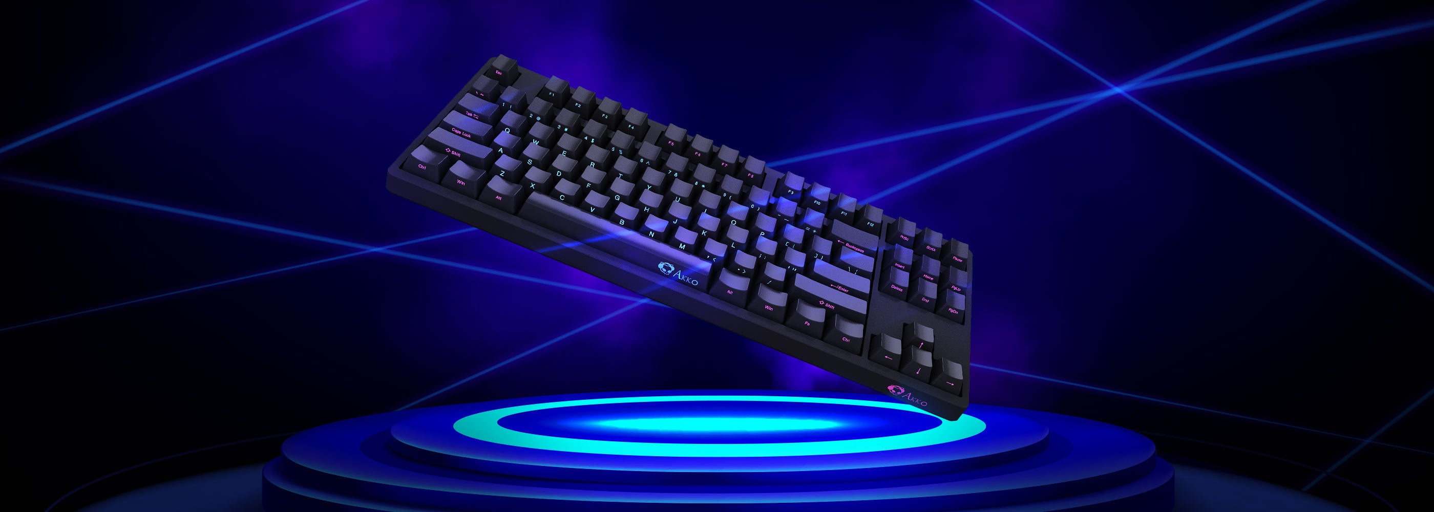 midnight 3087sp wired mechanical keyboard on stage