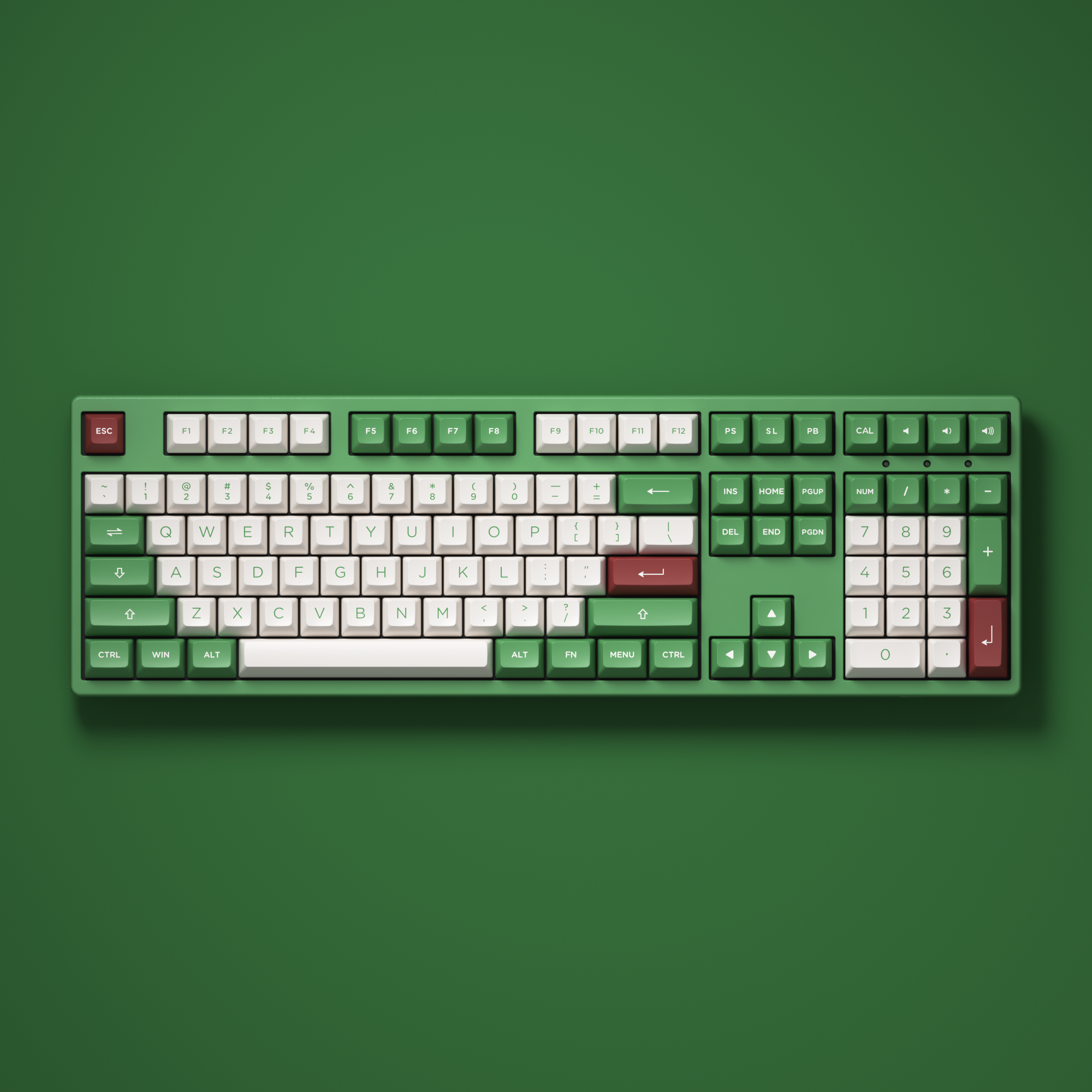 Matcha Red Bean Keycap Set