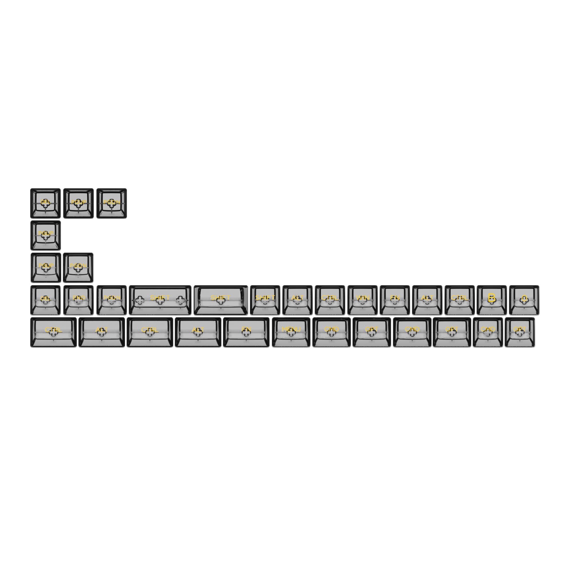 ASA Clear Keycap Set (155-Key)