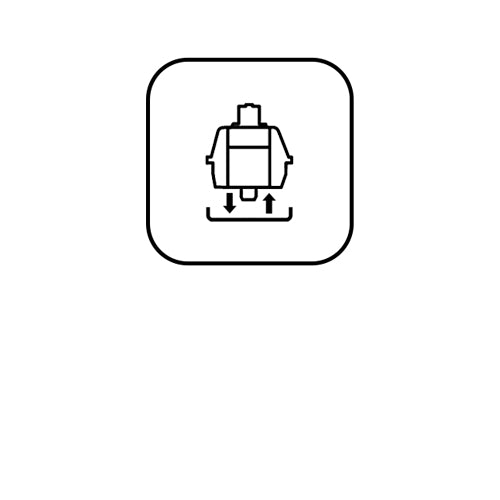 keyboard switch hot swappable support icon