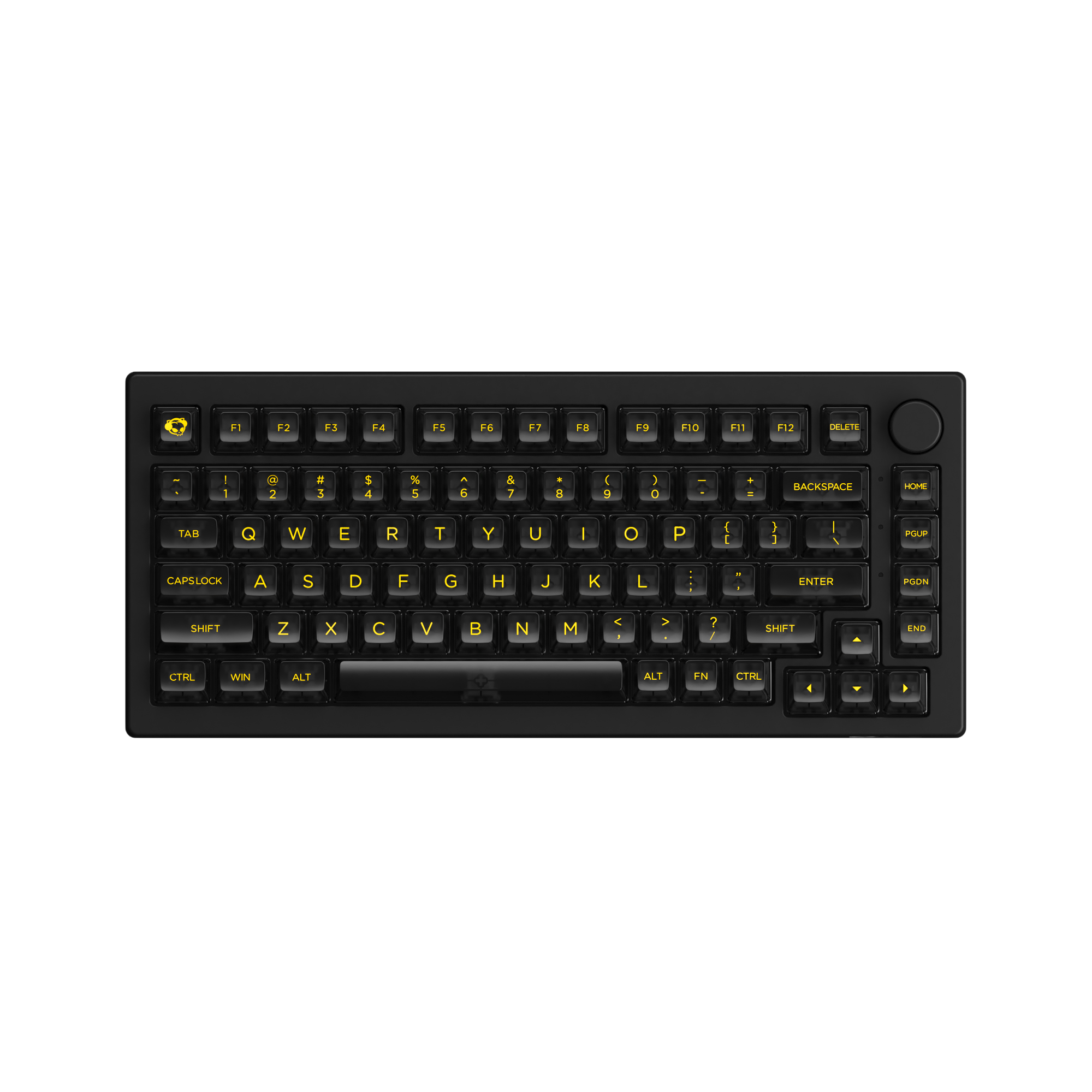 Black 5075B Plus ASA Clear Mechanical Keyboard