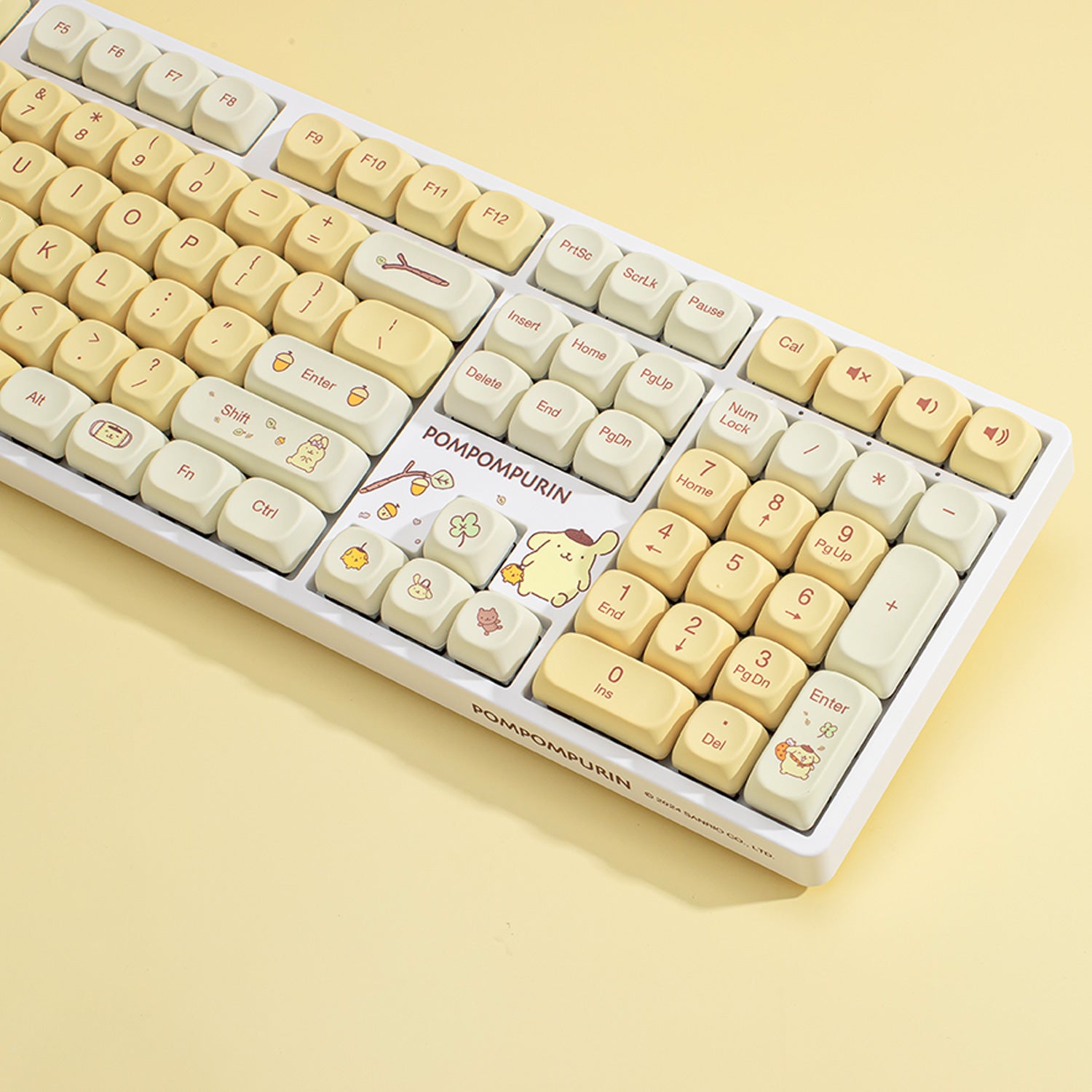 Pompompurin 5108B plus 100 percent mechanical keyboard pbt keycaps