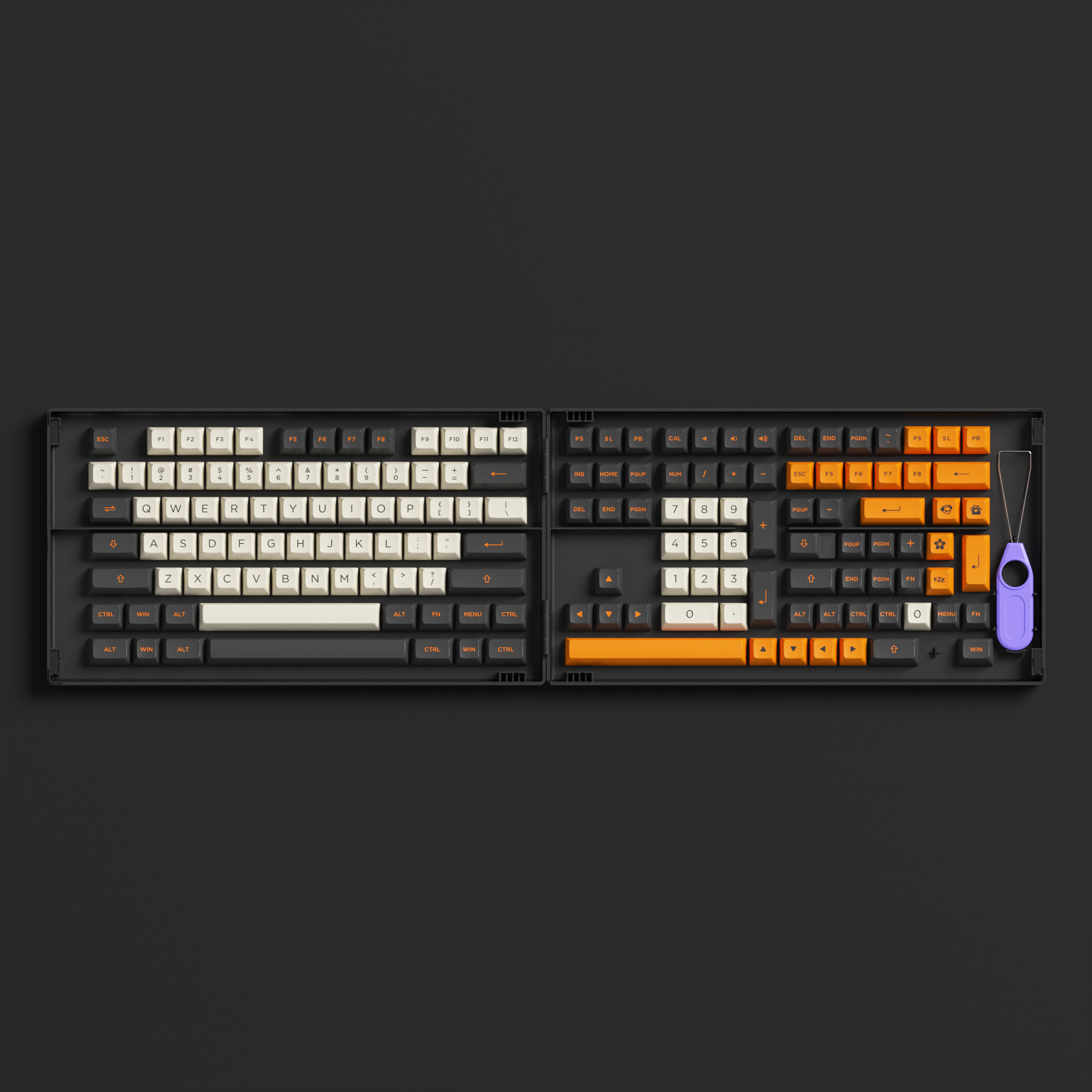 Carbon Retro Keycap Set