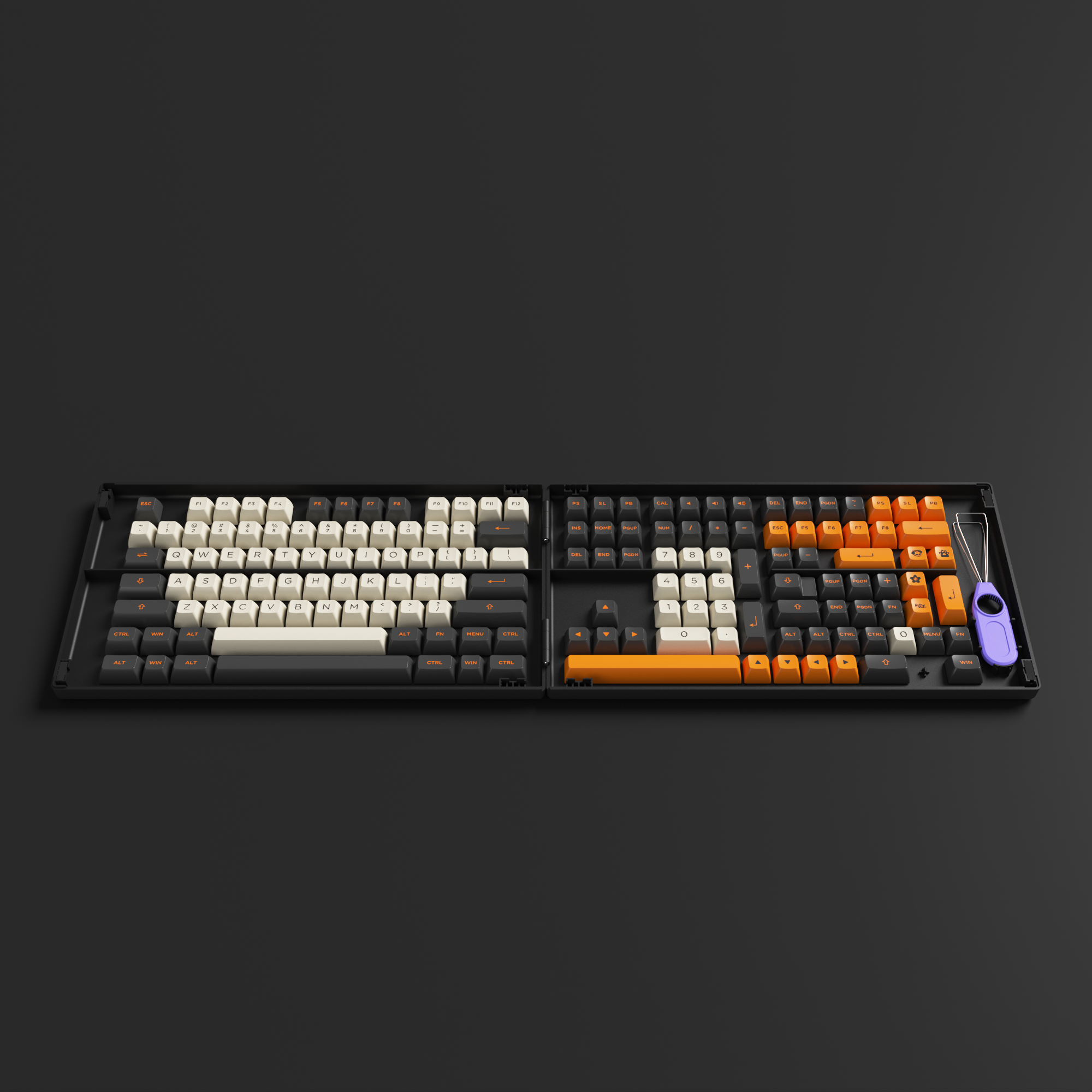 Carbon Retro Keycap Set