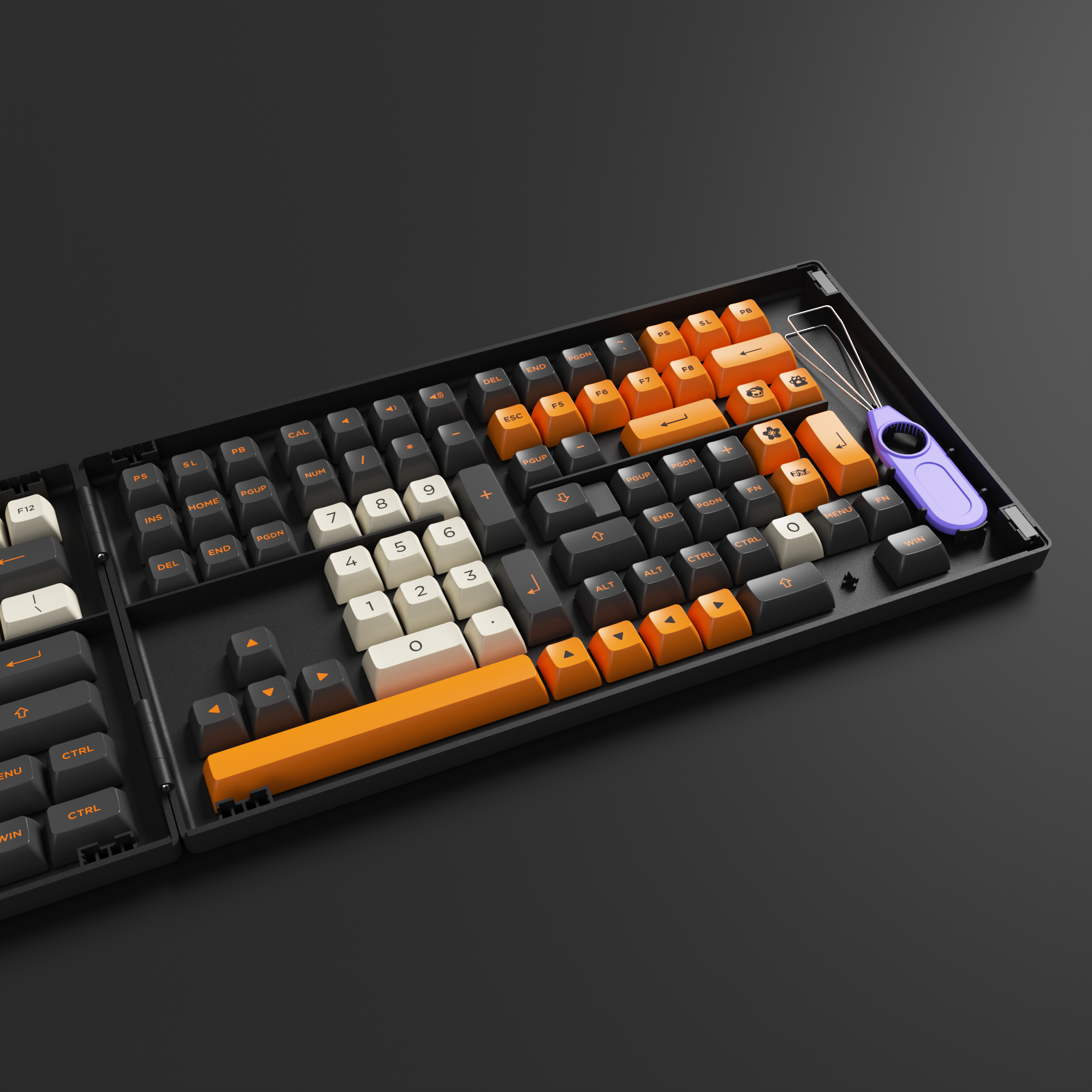 Carbon Retro Keycap Set