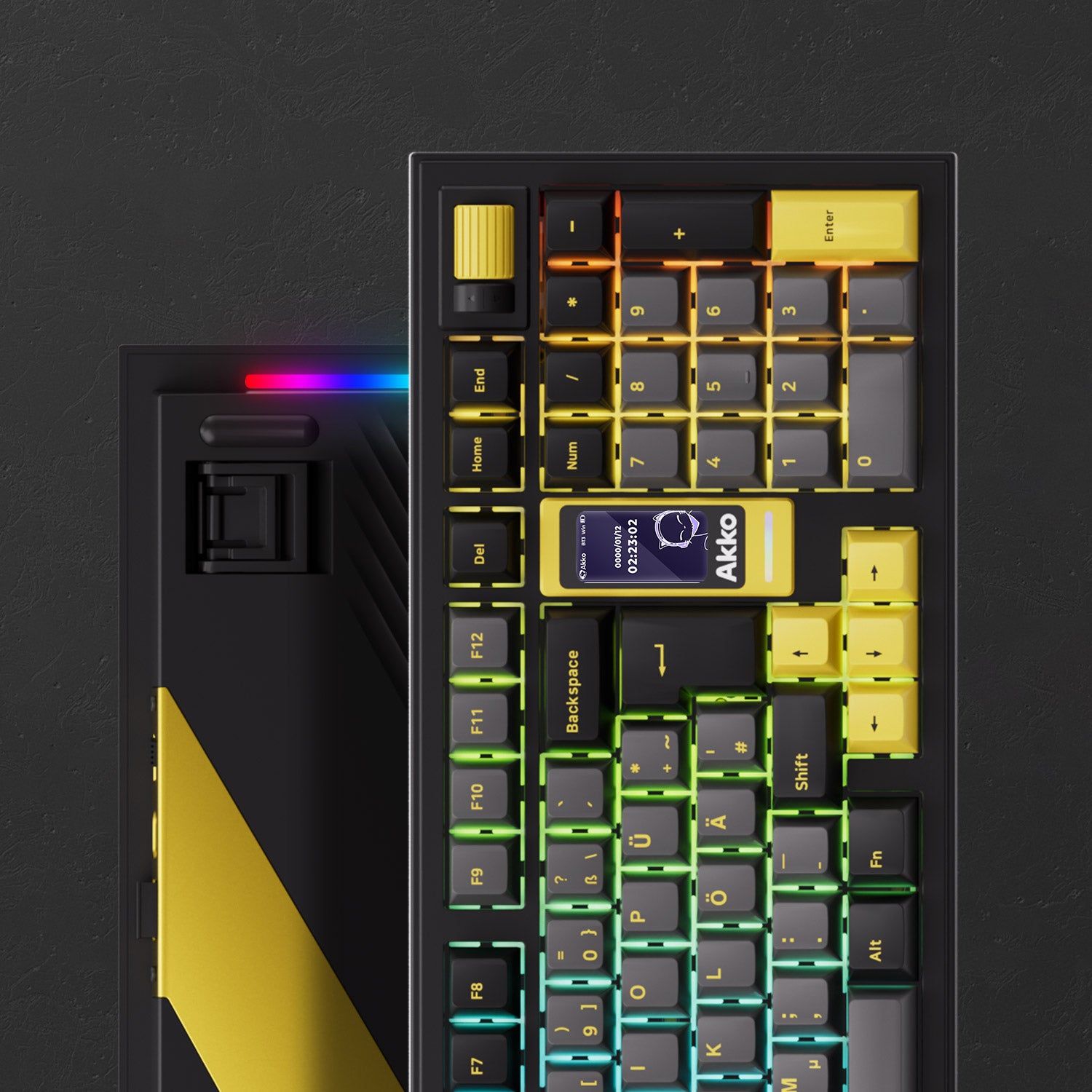 5098B Mechanical Keyboard with Screen RGB Backlit