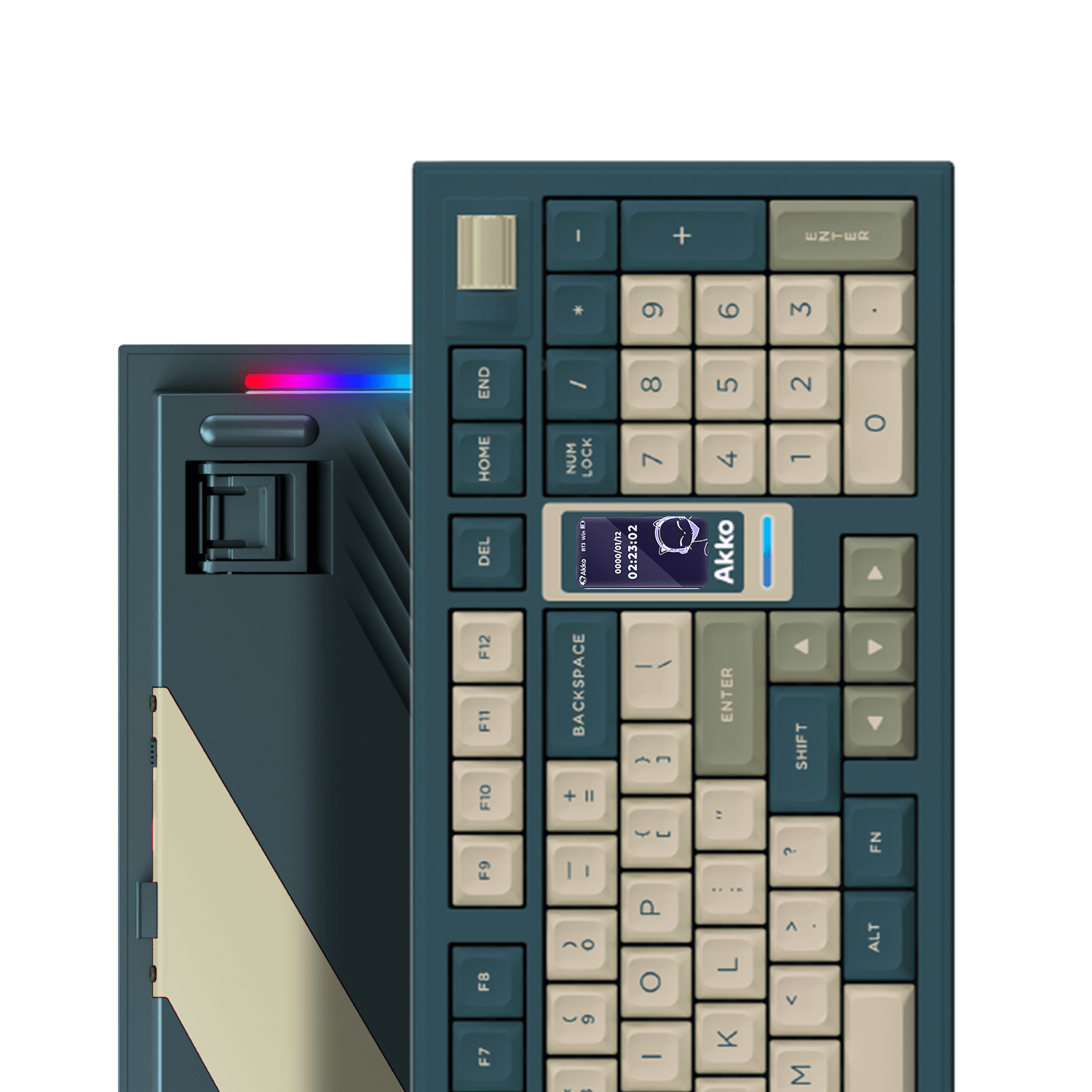 5098B Mechanical Keyboard with Screen Ink Green