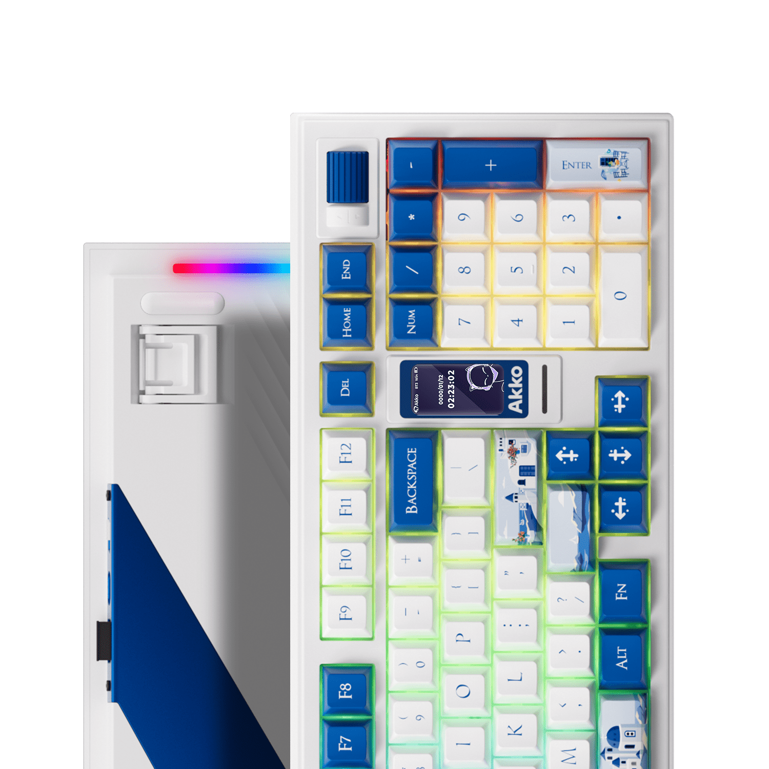 5098B Mechanical Keyboard with Screen Santorini