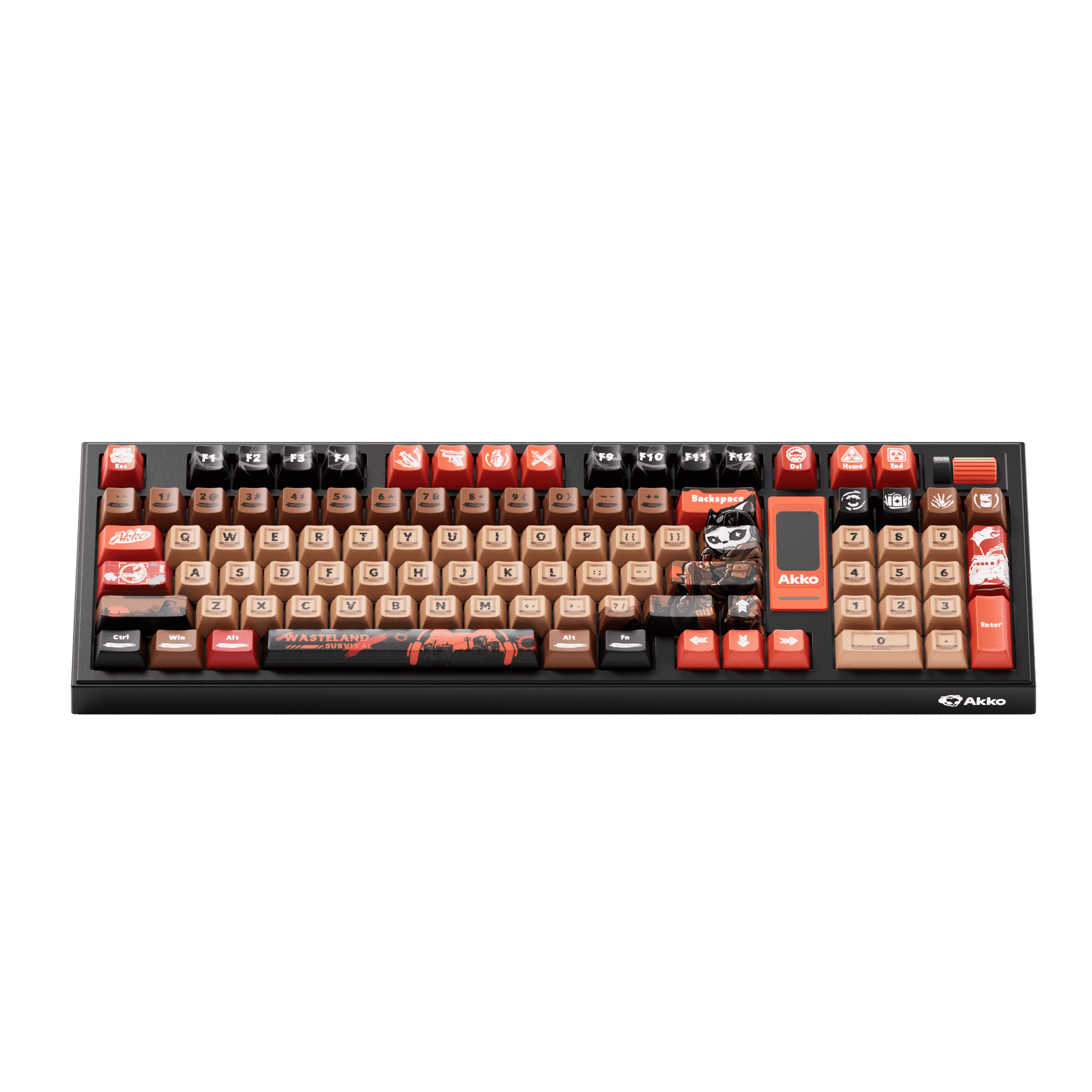 5098B Mechanical Keyboard with Screen Wasteland Survival Theme