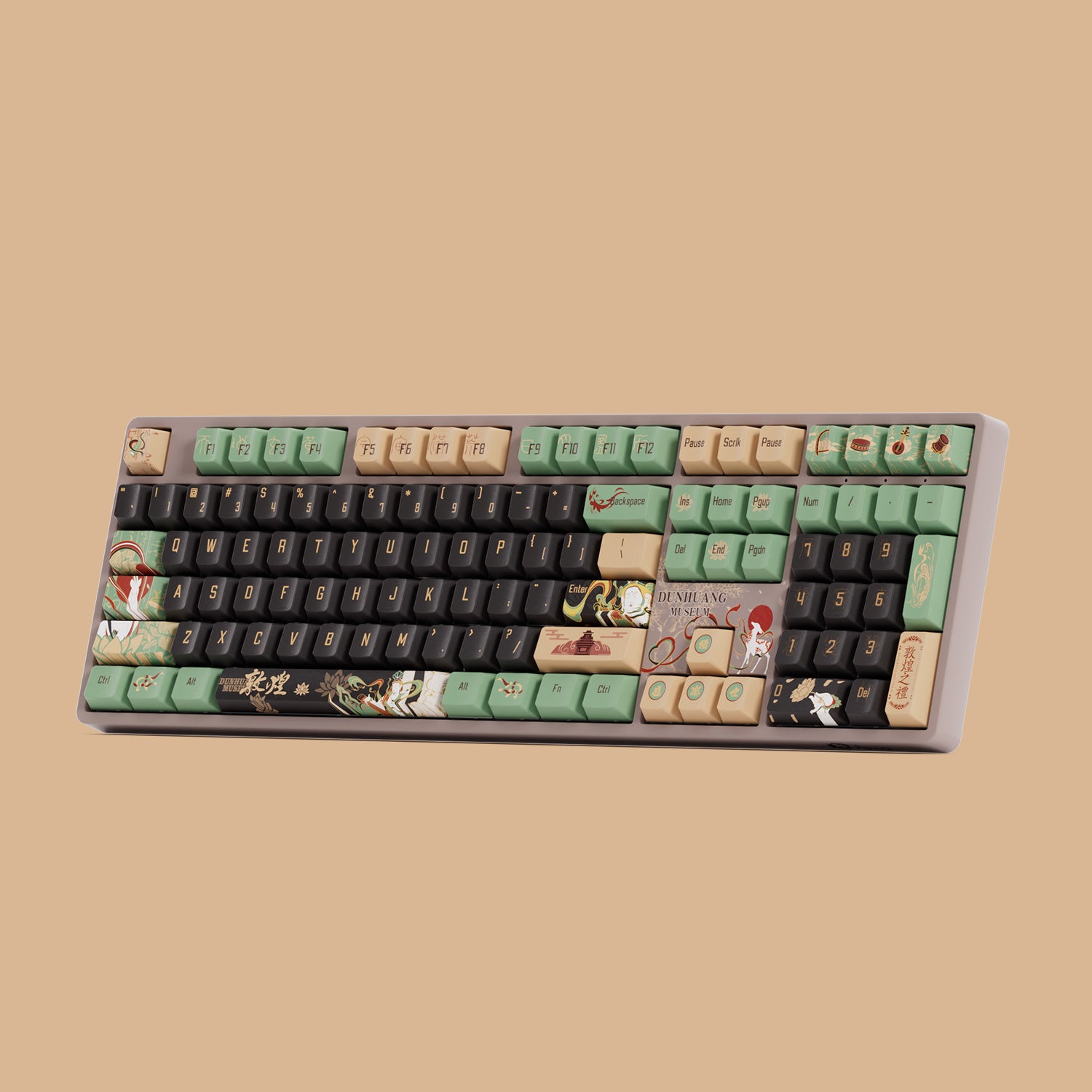 akko dunhuang 5108B plus full size hot swappable keyboard pbt dye-sub keycaps