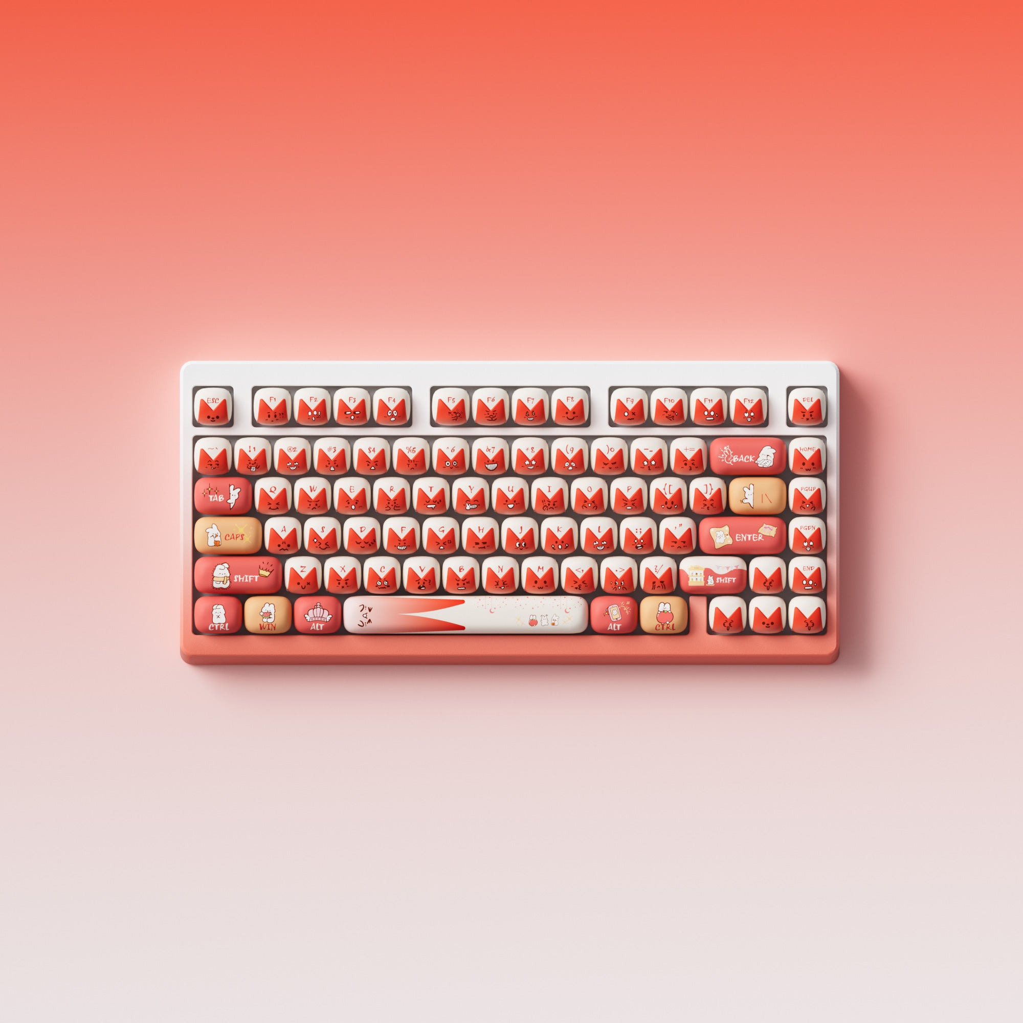 Bunny Apple Keycap Set (137-key)