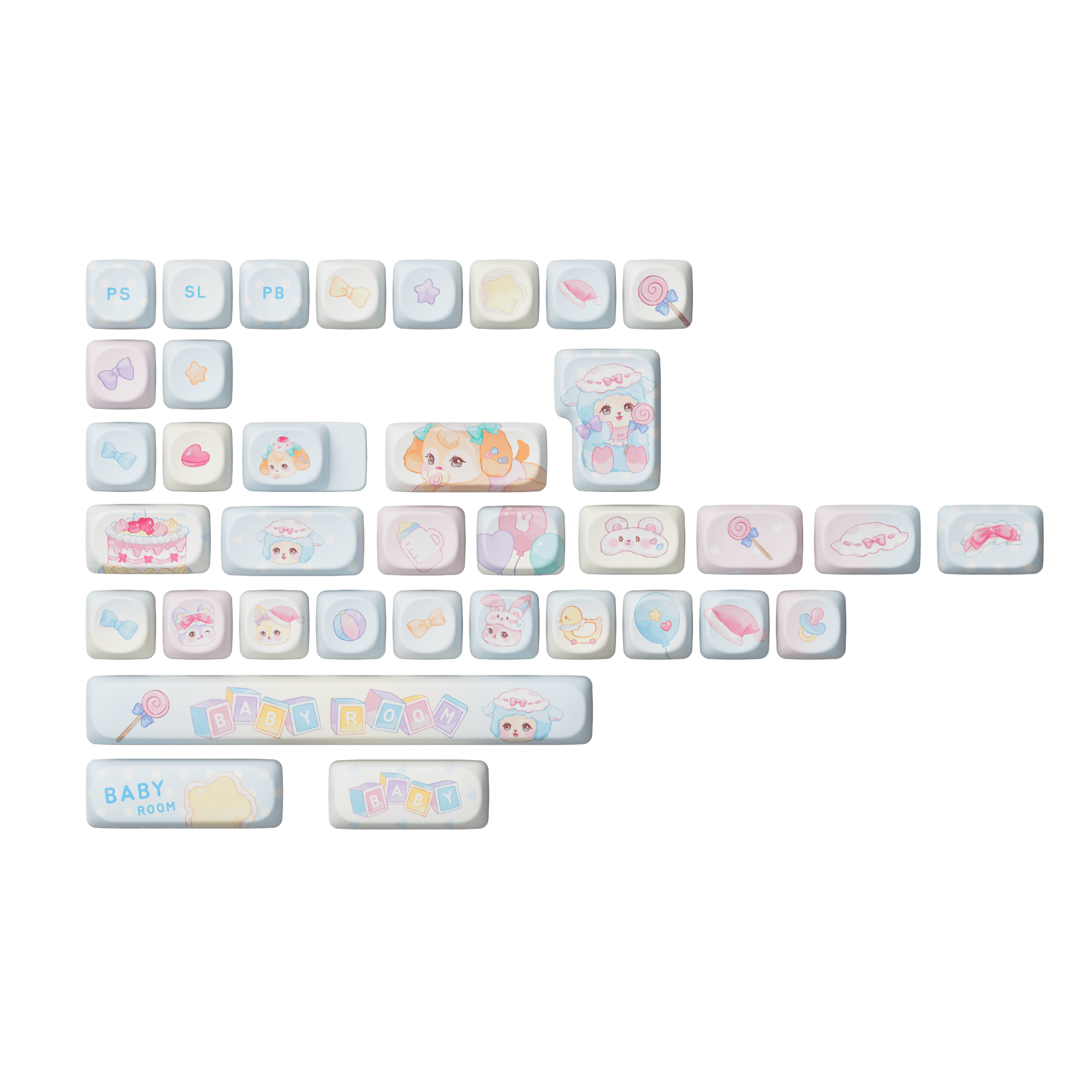 Butterfly Fantasy Keycap Set (140-key)