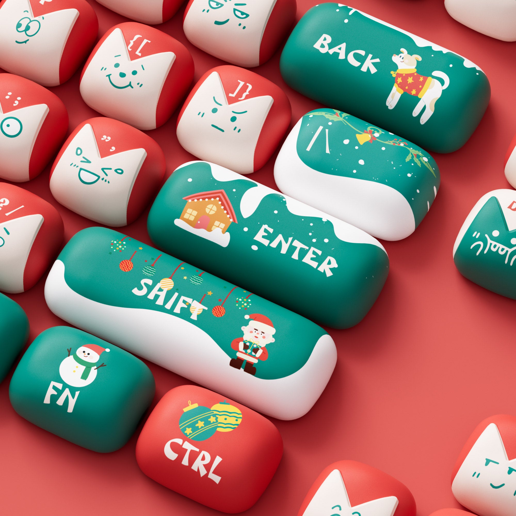 Christmas Fantasy Keycap Set (137-key)