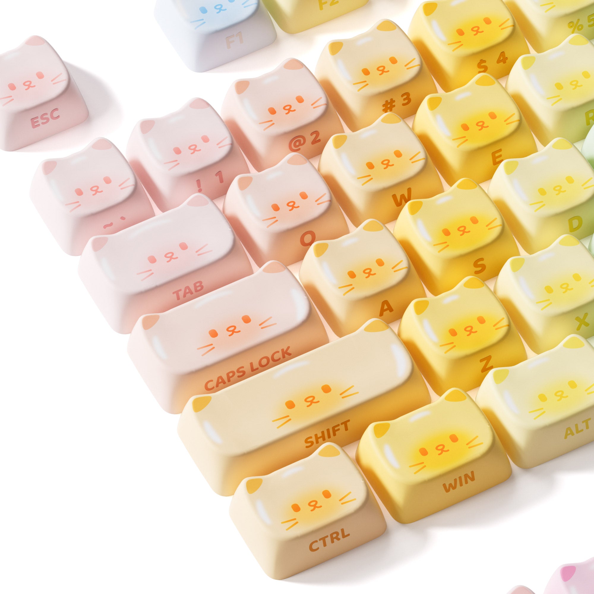 Colorful Cats Keycap Set (142-key)