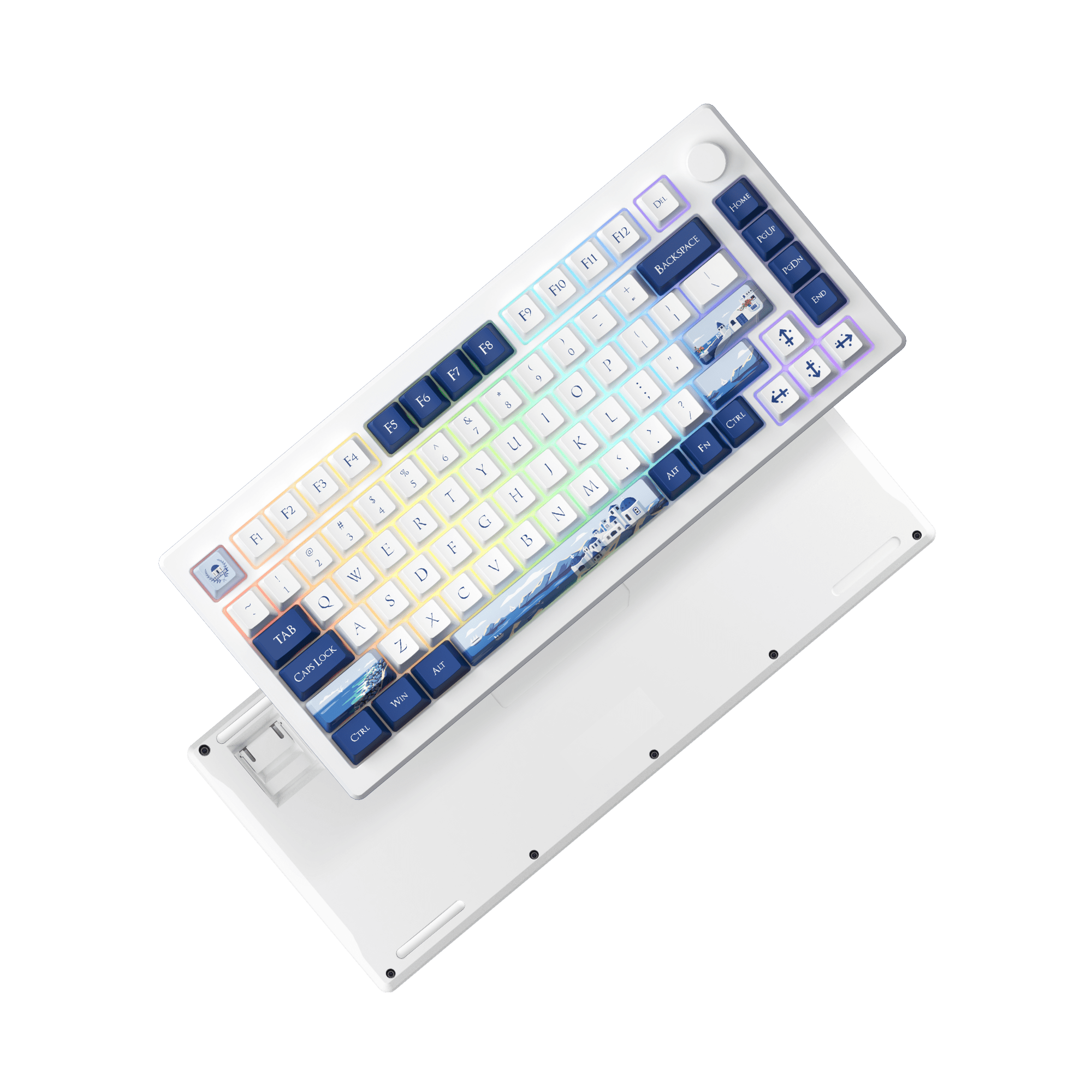 MOD 007B Santorini theme magnetic keyboard 