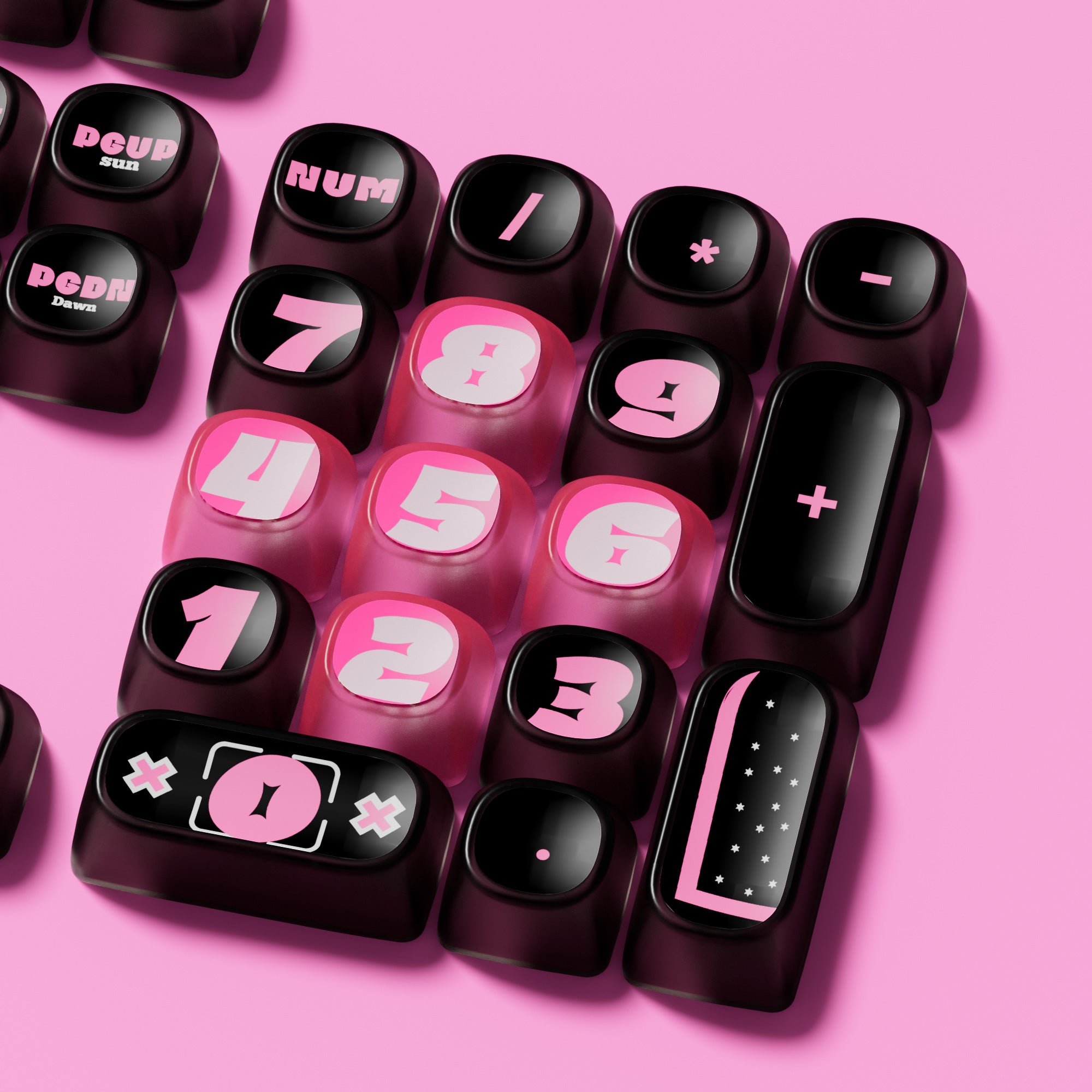 Pink Phantom Keycap Set (139-key)