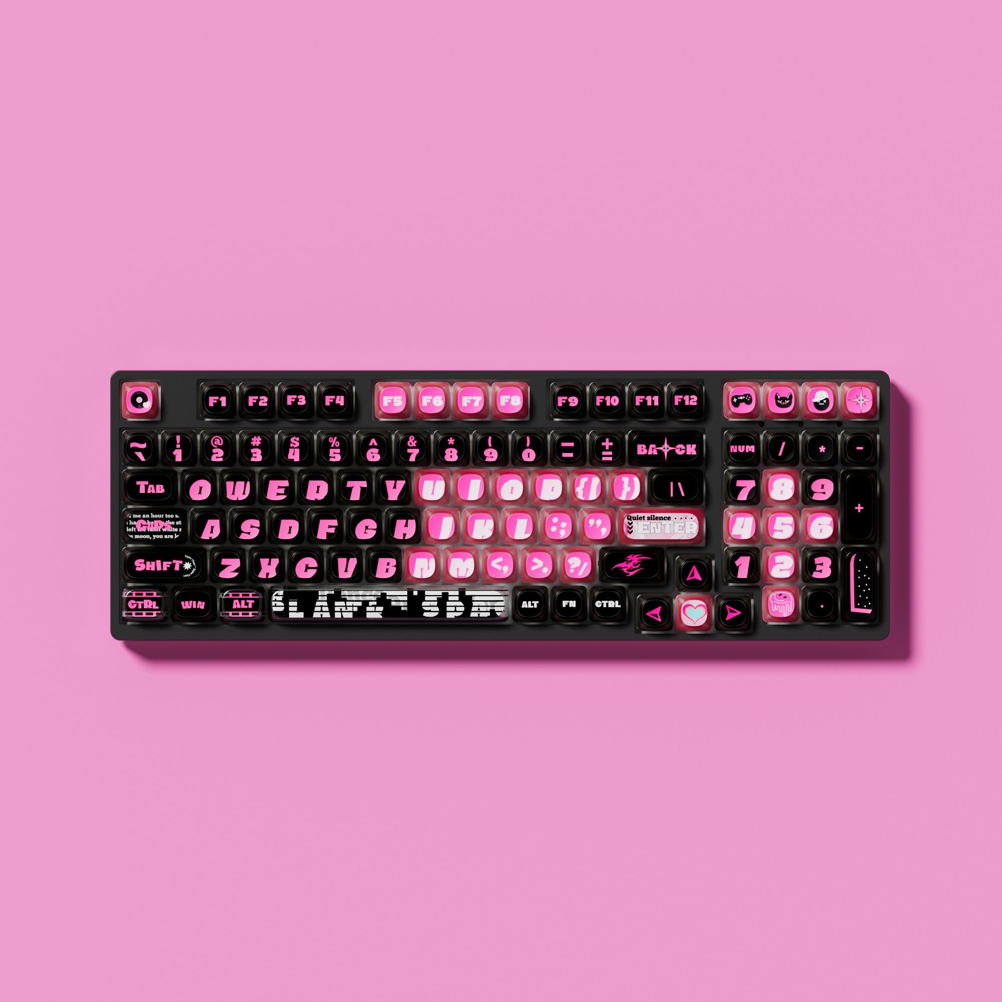 Pink Phantom Keycap Set (139-key)