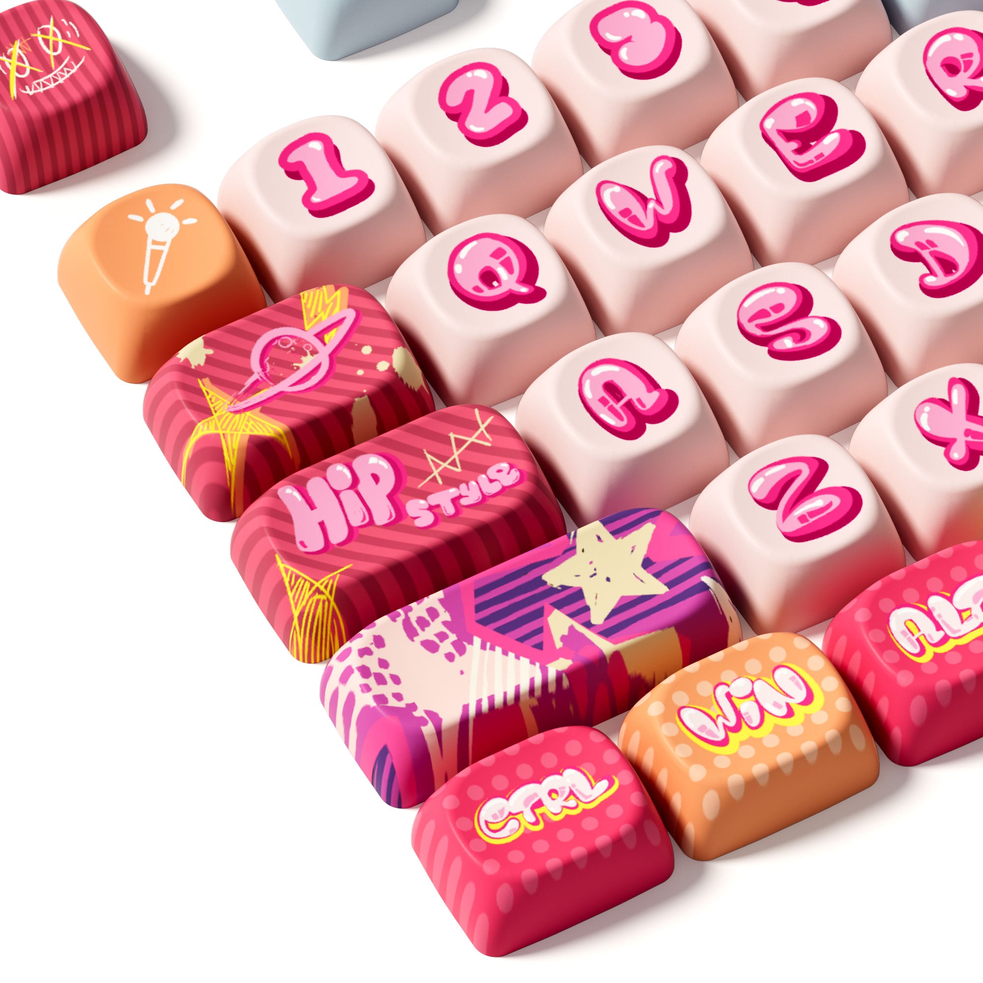 Rainbow Candy Keycap Set (140-key)