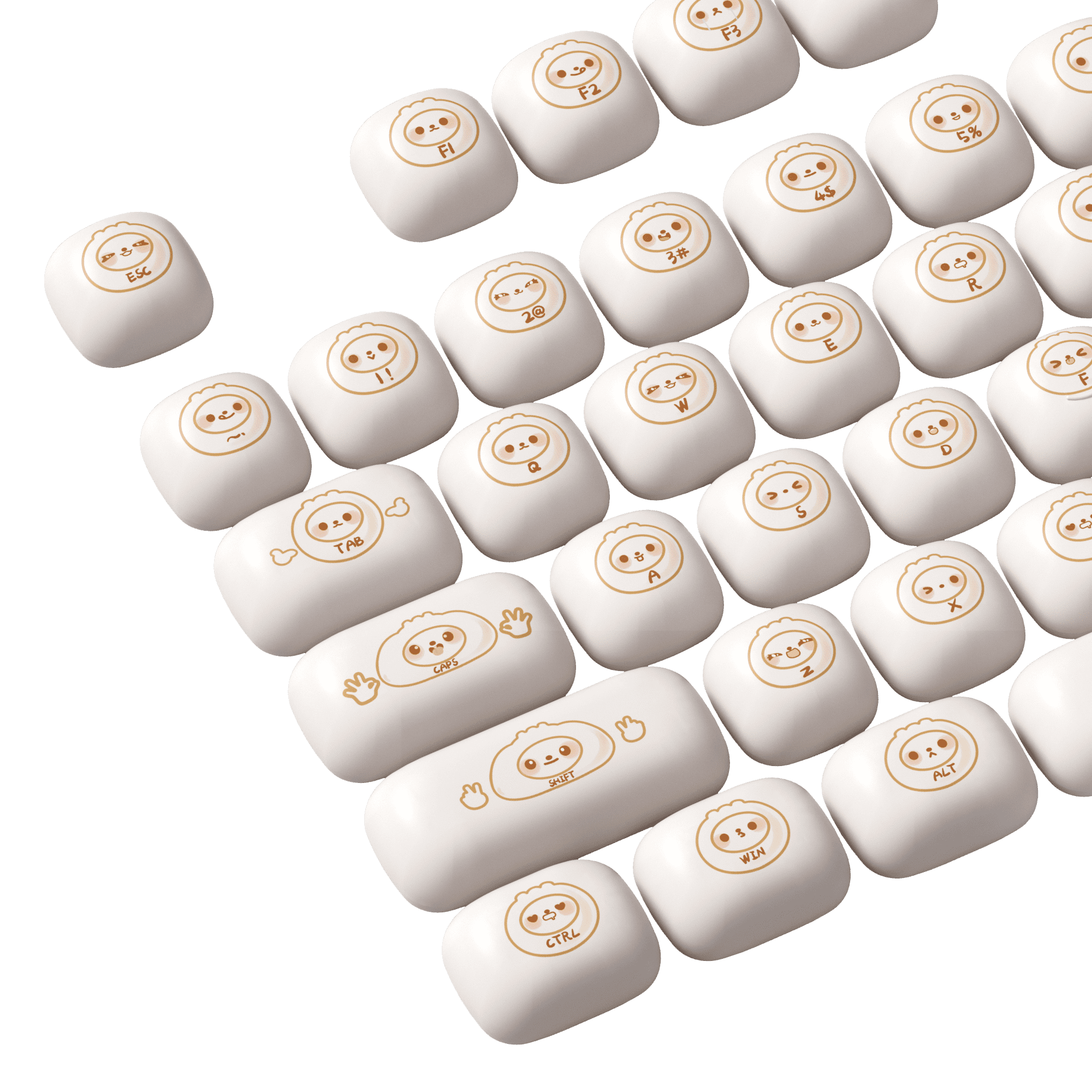 Steamed Buns Keycap Set (144-key)