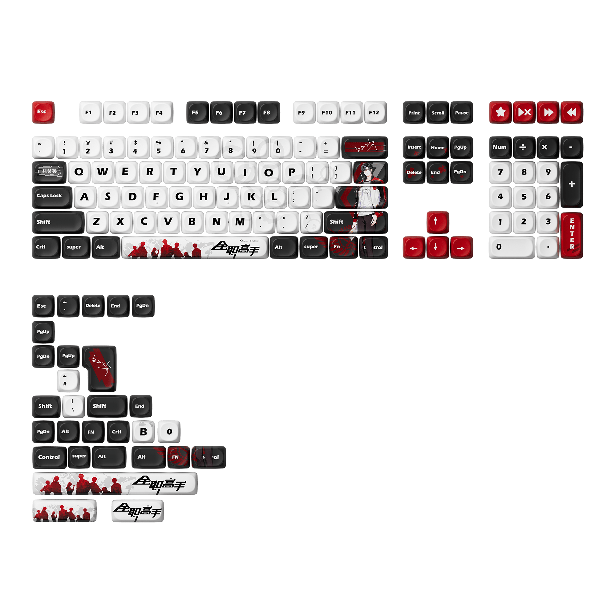 The King's Avatar Keycap Set (137-key)