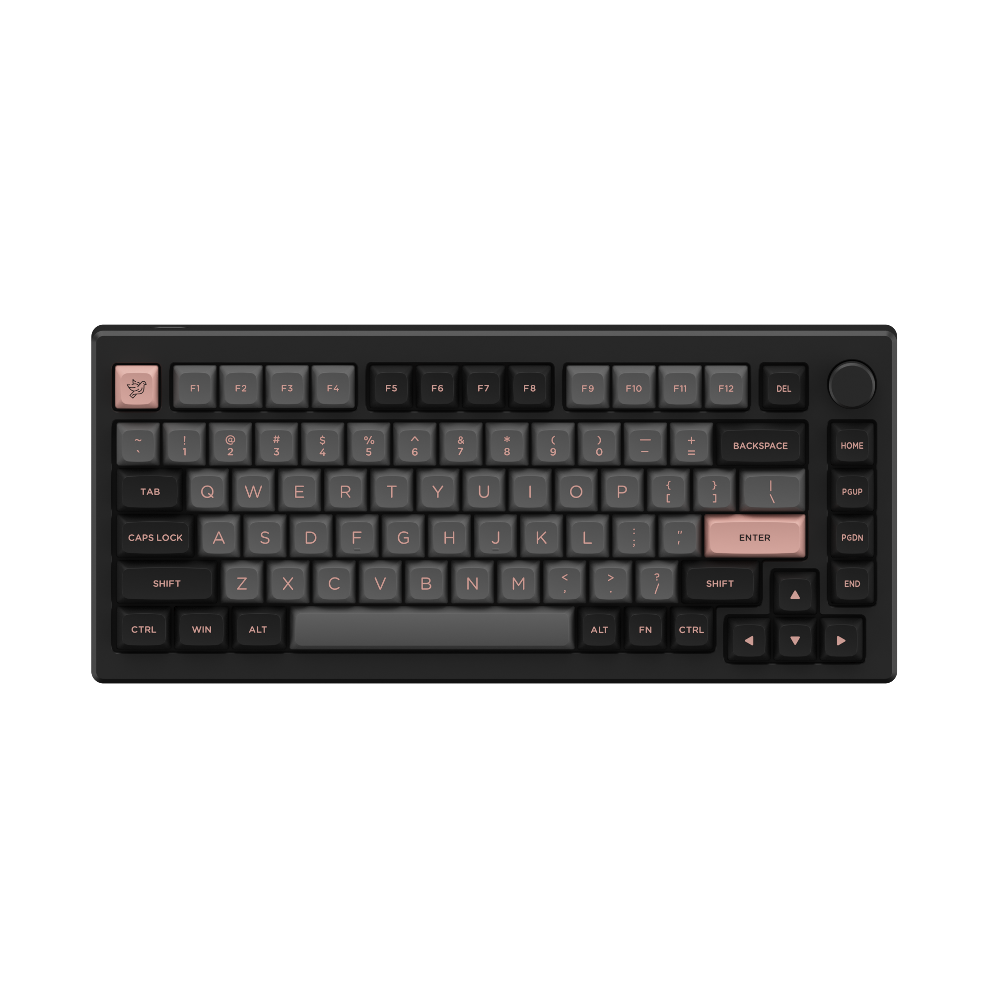 Black & Pink Keycap Set ASA Low(155-key)