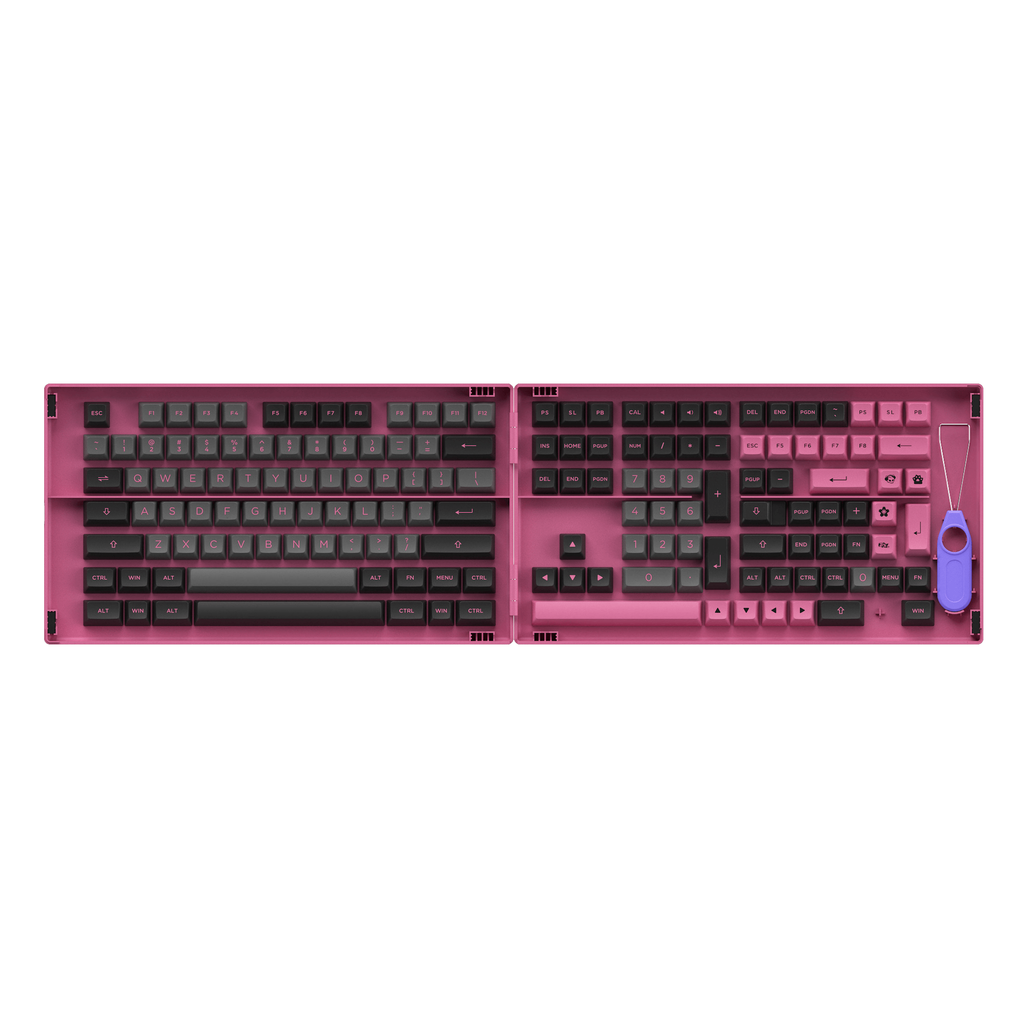 Black & Rose Keycap Set(197-Key)