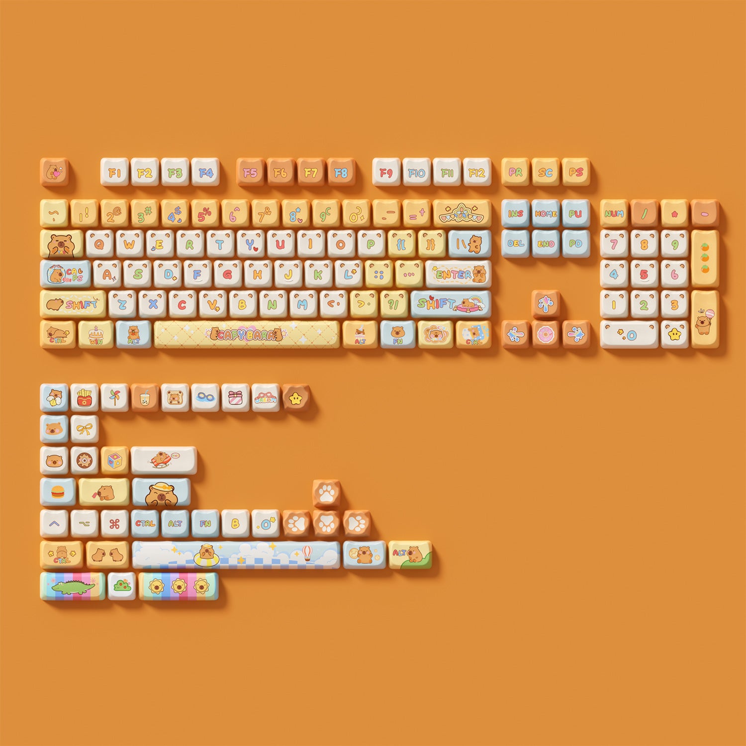 Capybara Keycap Set (142-key)