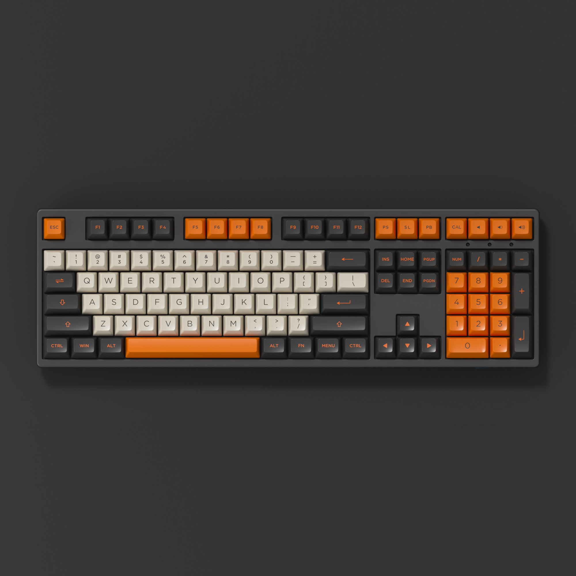 Carbon Retro Keycap Set