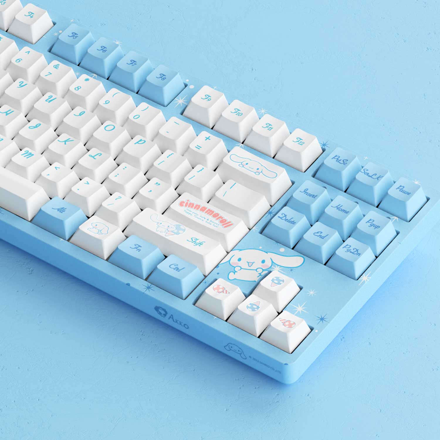 akko cinnamoroll 80 percent keyboard pbt keycaps