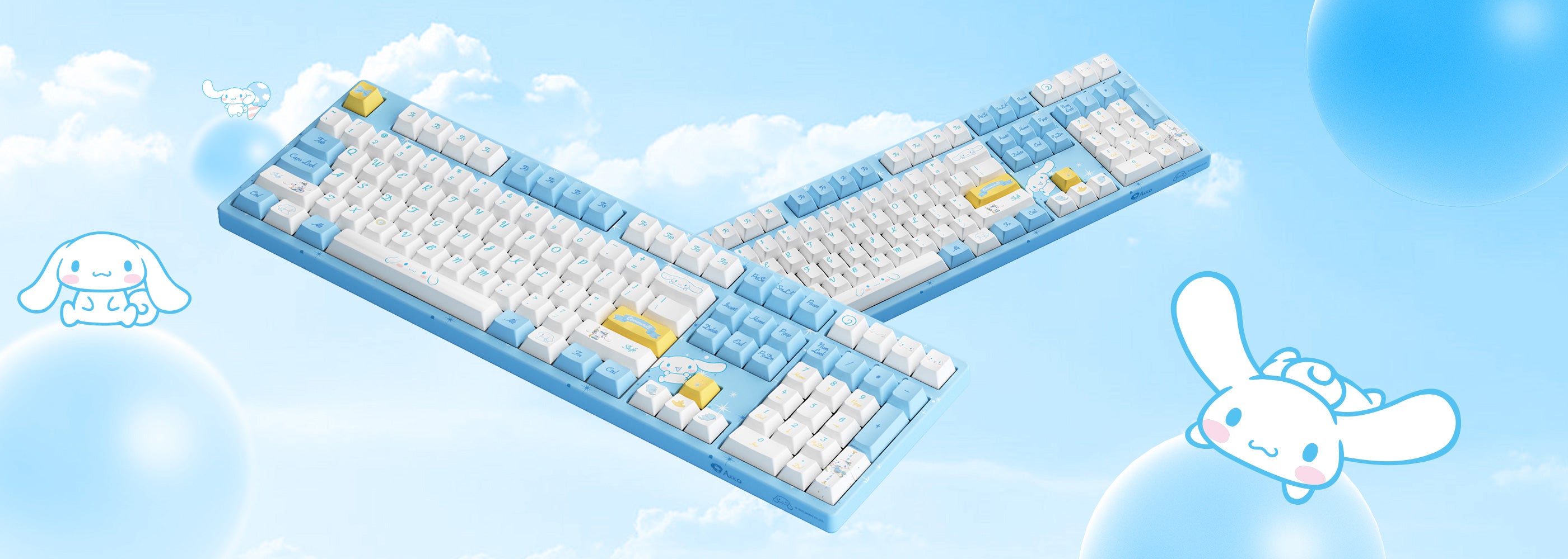 two akko cinnamoroll 3108v2 cute mechanical keyboards showcase