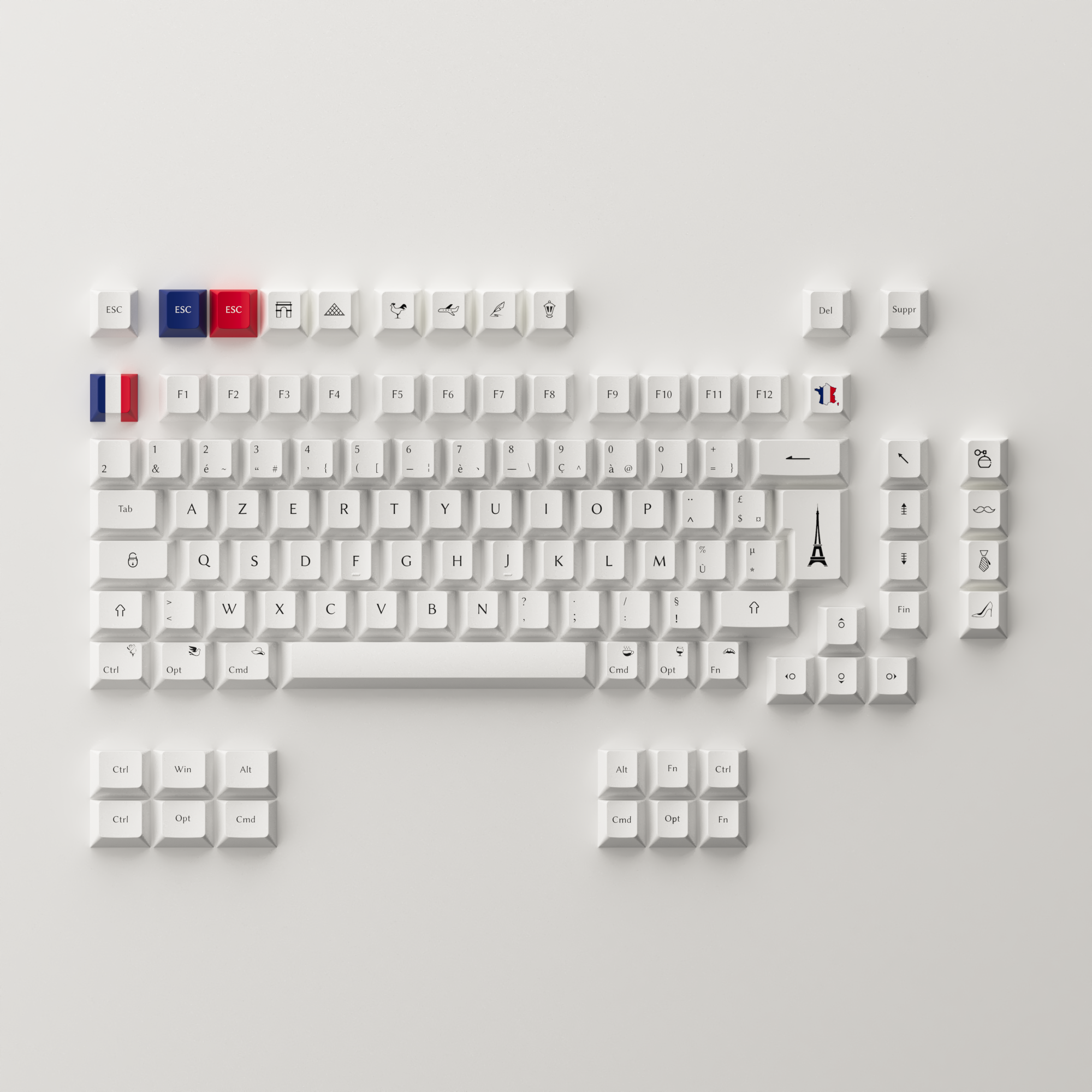 BOW ISO FR AZERTY Keycap Set (110-key)