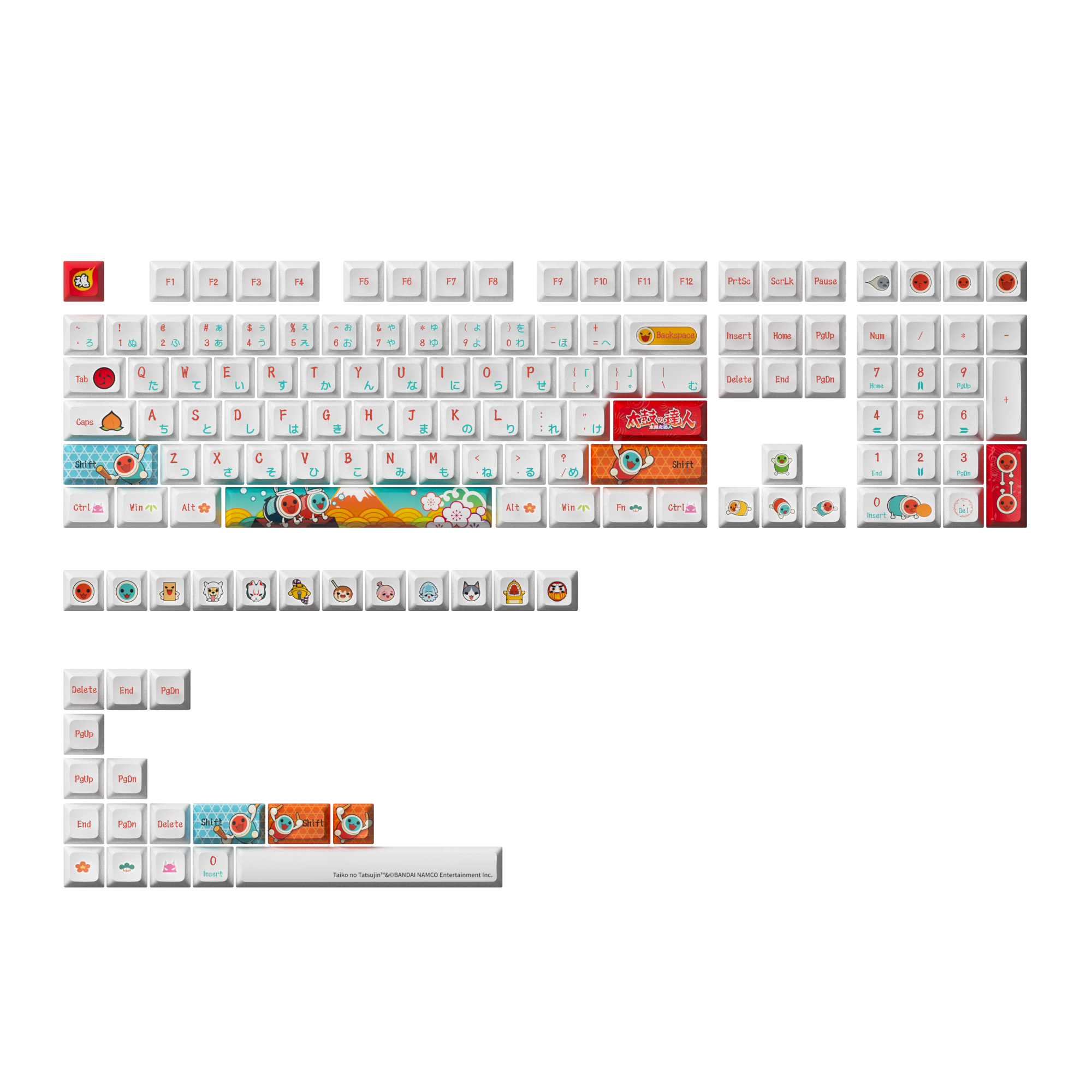 Taiko no Tatsujin Keycap Set (137-Key)