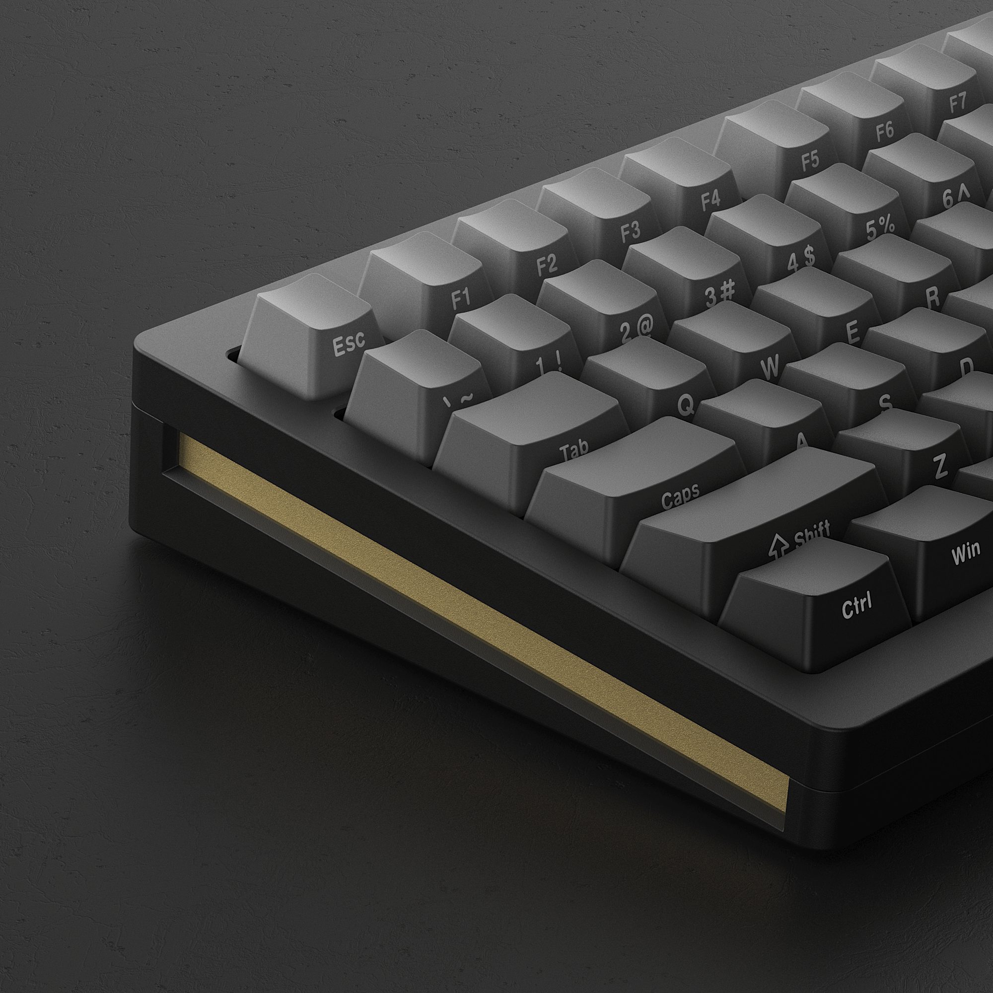 side of monsgeek m1w magnetic switch keyboard