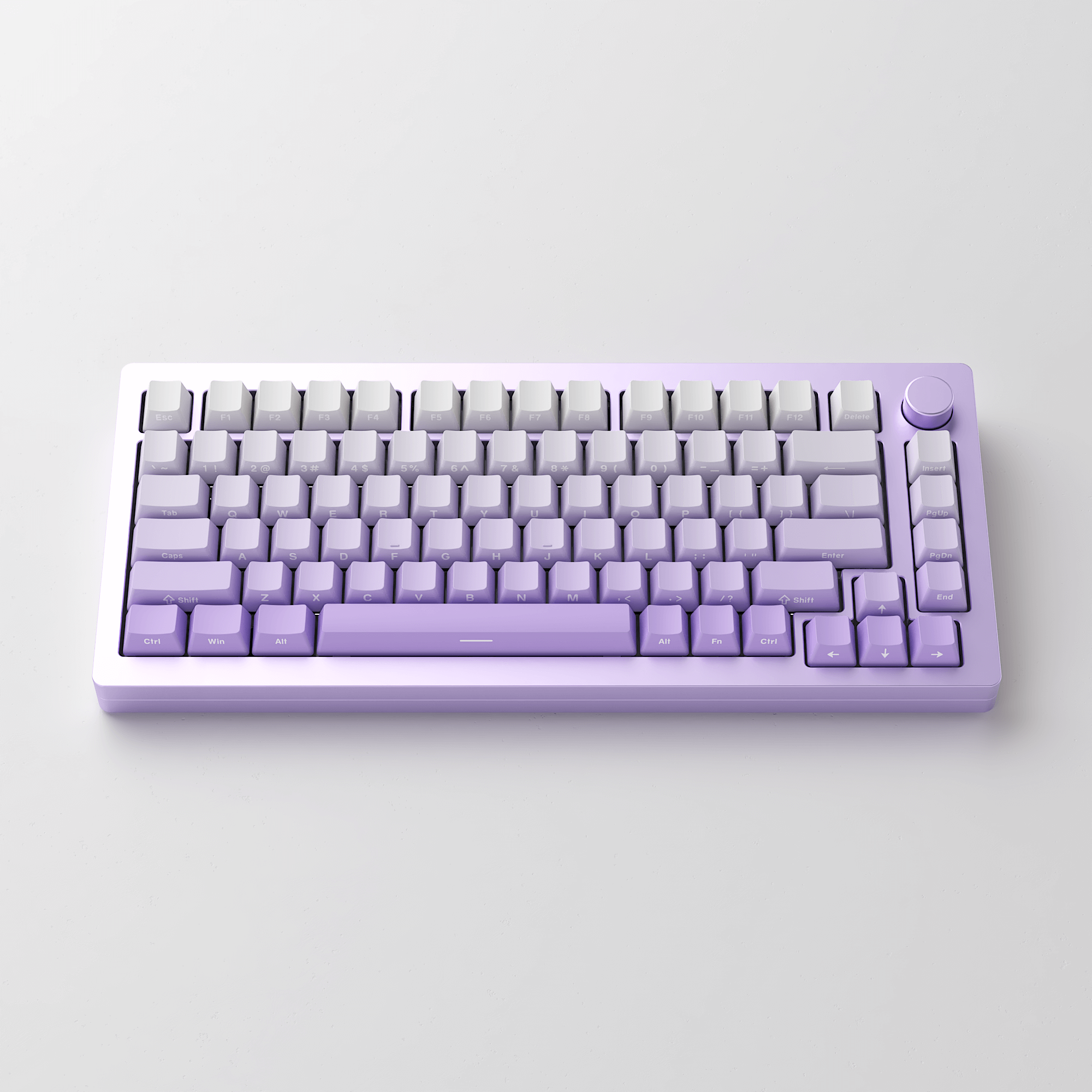 purple monsgeek m1w magnetic switch keyboard