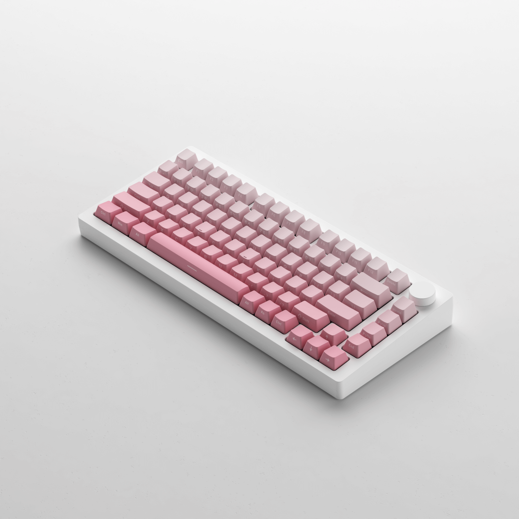 MonsGeek M1W V3 Pink VIA Keyboard Side Details