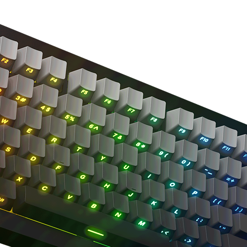 rgb backlit of monsgeek m1w magnetic switch keyboard