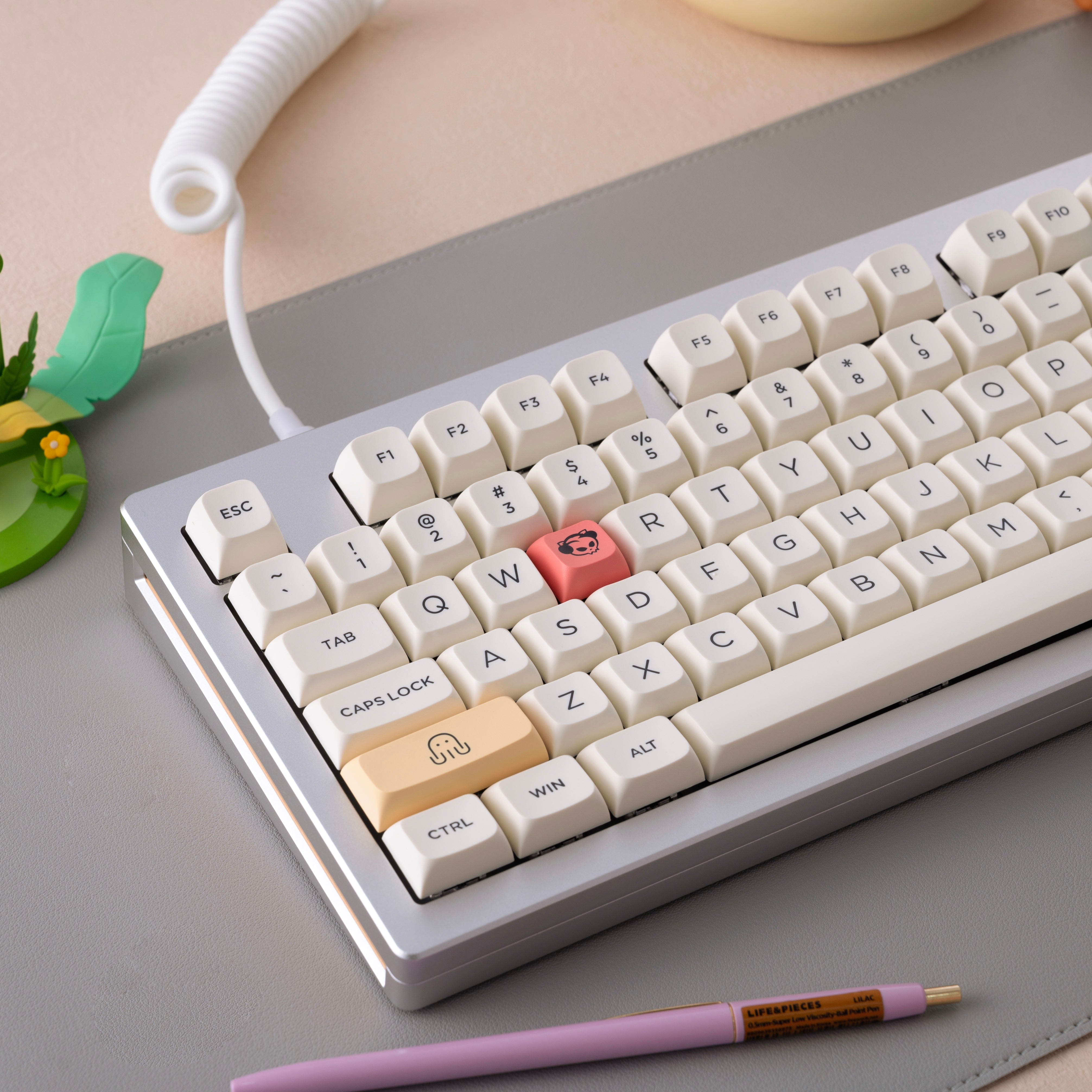 Cream Keycap Set(282-Key)