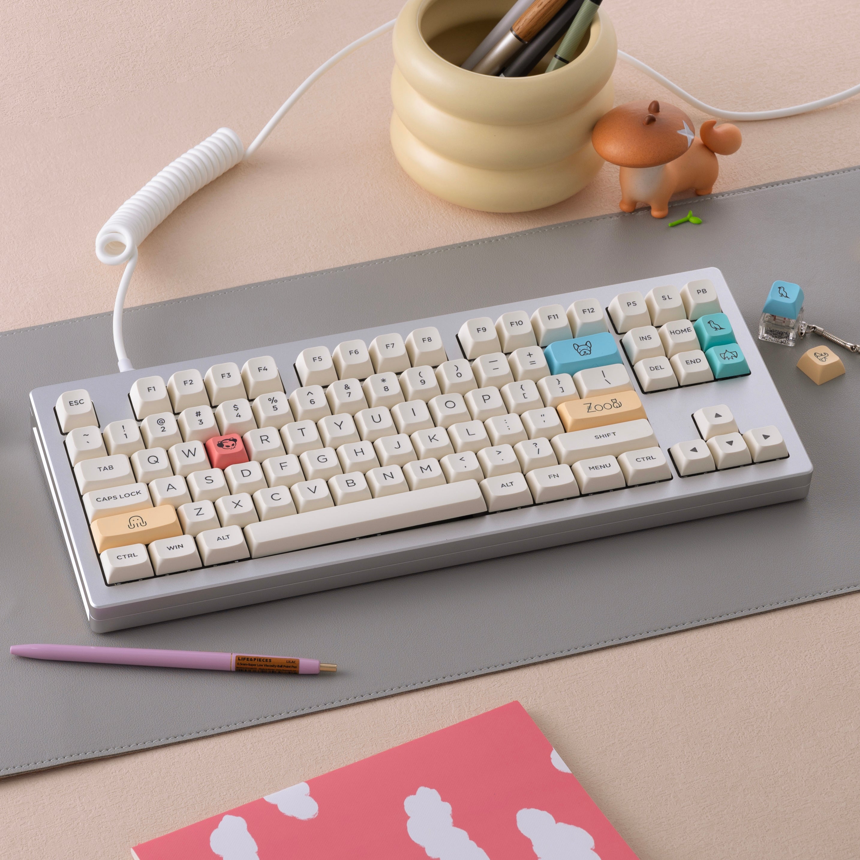 Cream Keycap Set(282-Key)