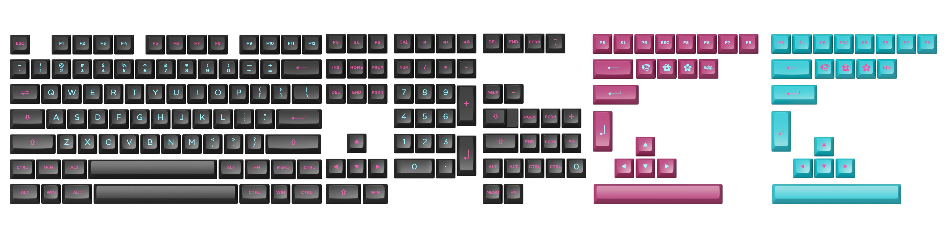 Midnight Keycap Set (178-key)