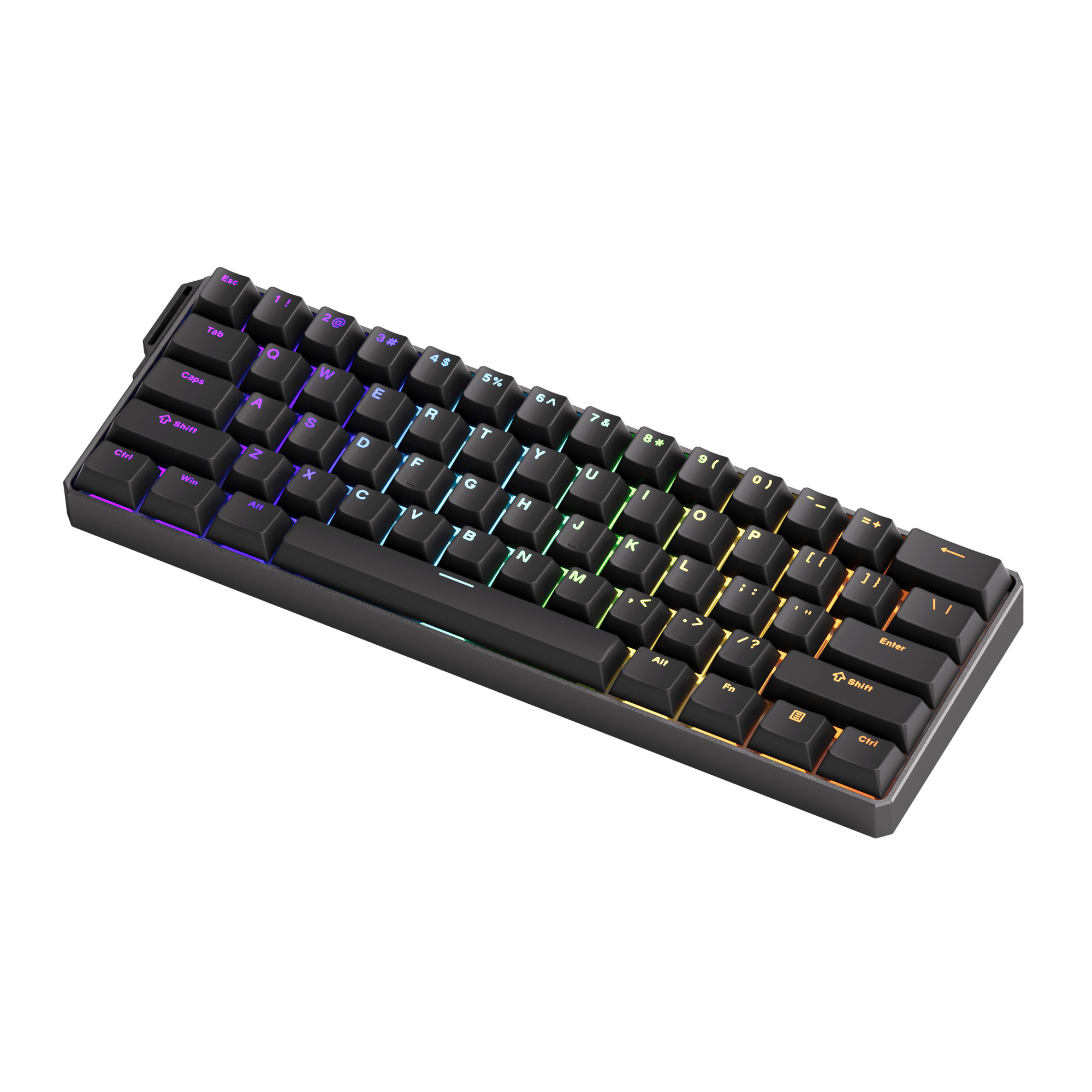 FUN60 Ultra Black Magnetic Keyboard