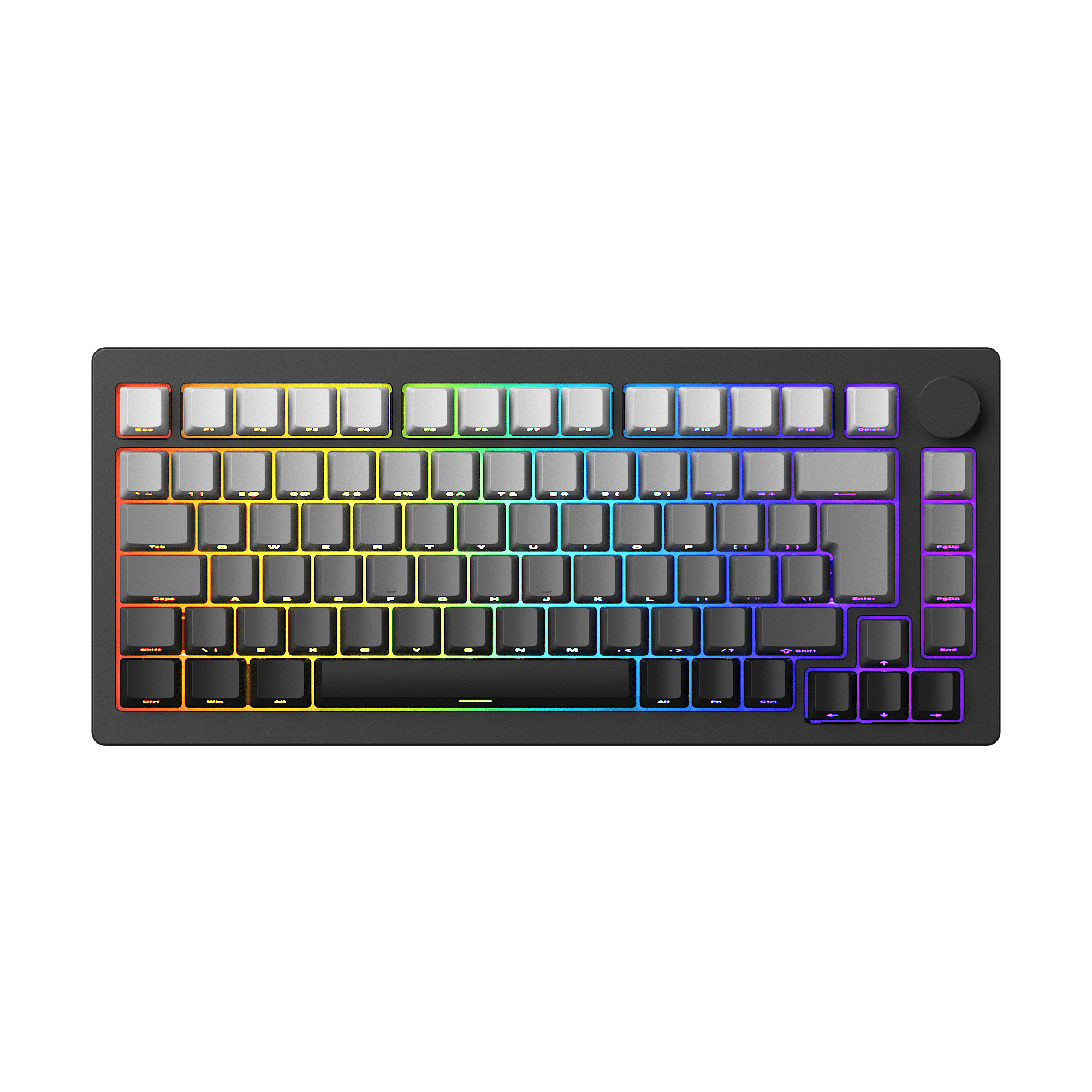 black rgb monsgeek m1w wireless hall effect keyboard