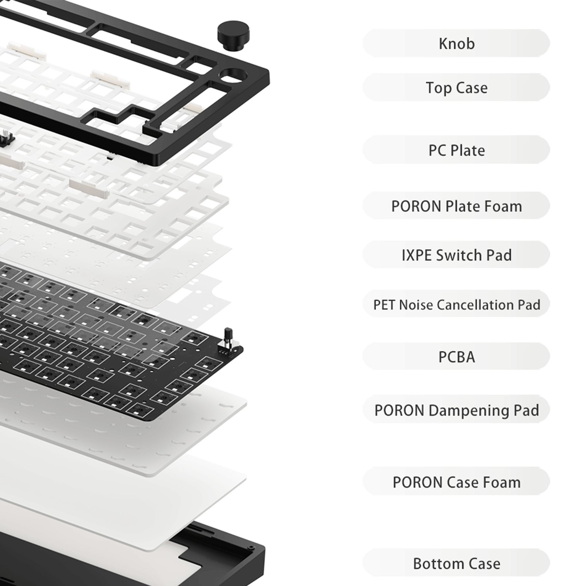 MonsGeek M1W V3 VIA Keyboard Interstructure